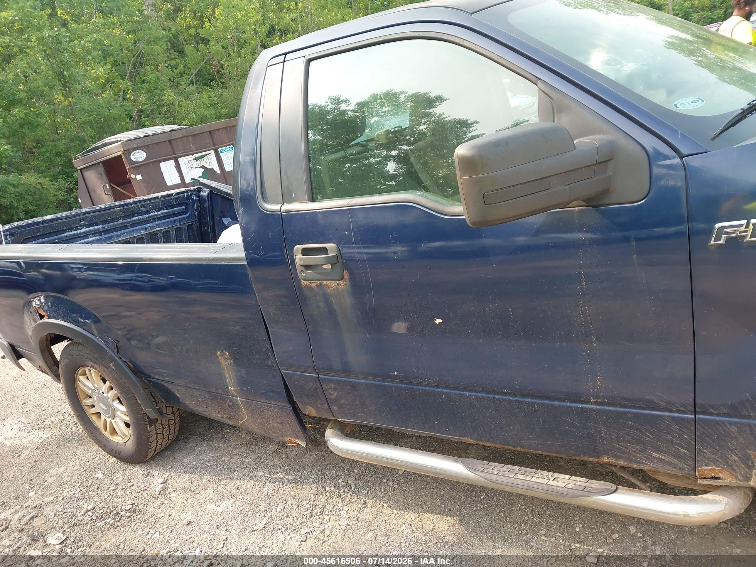 2009 Ford F-150 Xl/xl W/midbox Prep/xlt/xlt W/midbox Prep Blue vin: 1FTRF12879KA83720