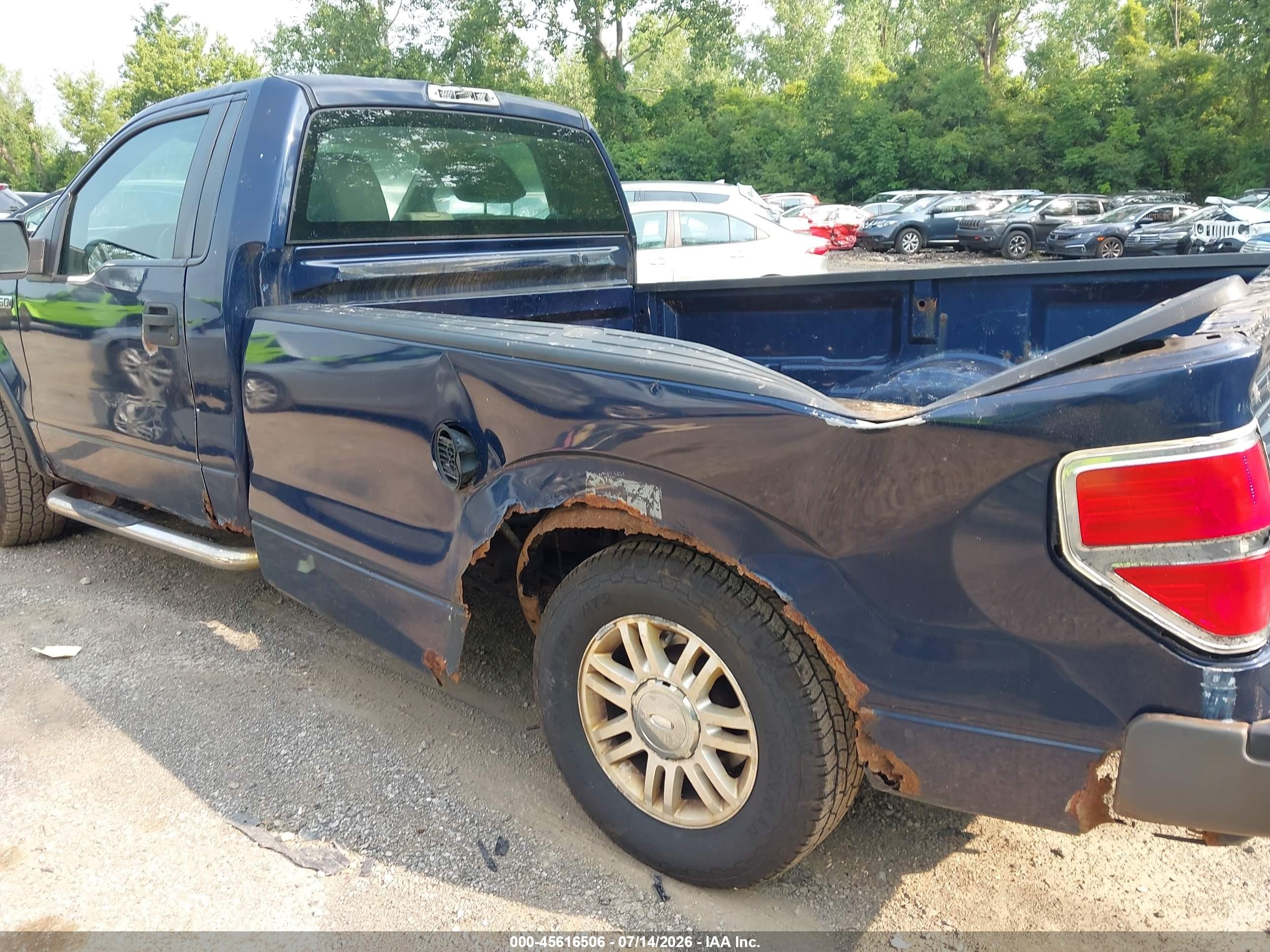 2009 Ford F-150 Xl/xl W/midbox Prep/xlt/xlt W/midbox Prep Blue vin: 1FTRF12879KA83720