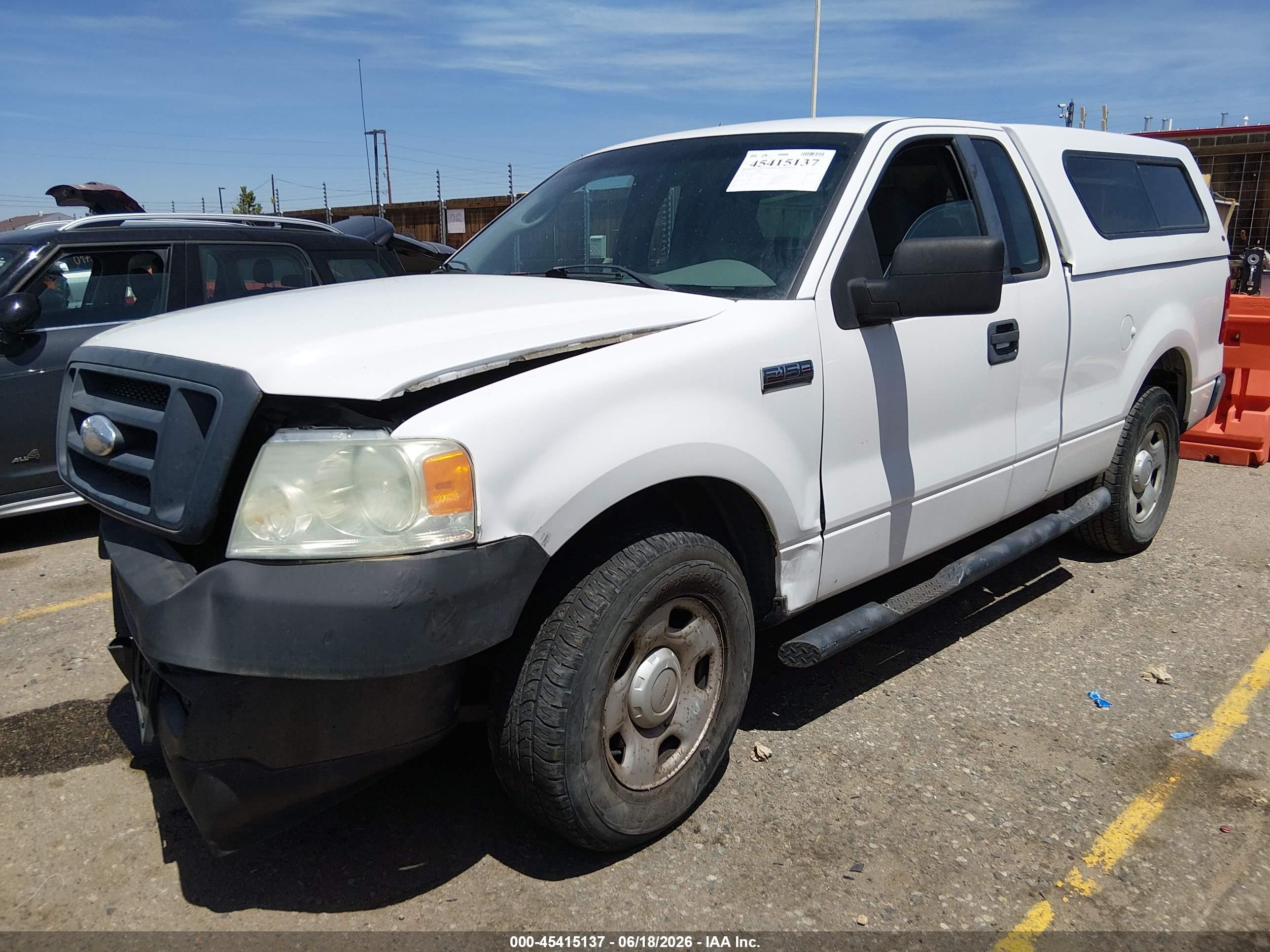 2007 Ford F-150 Stx/xl/xlt White vin: 1FTRF12V47KB92459