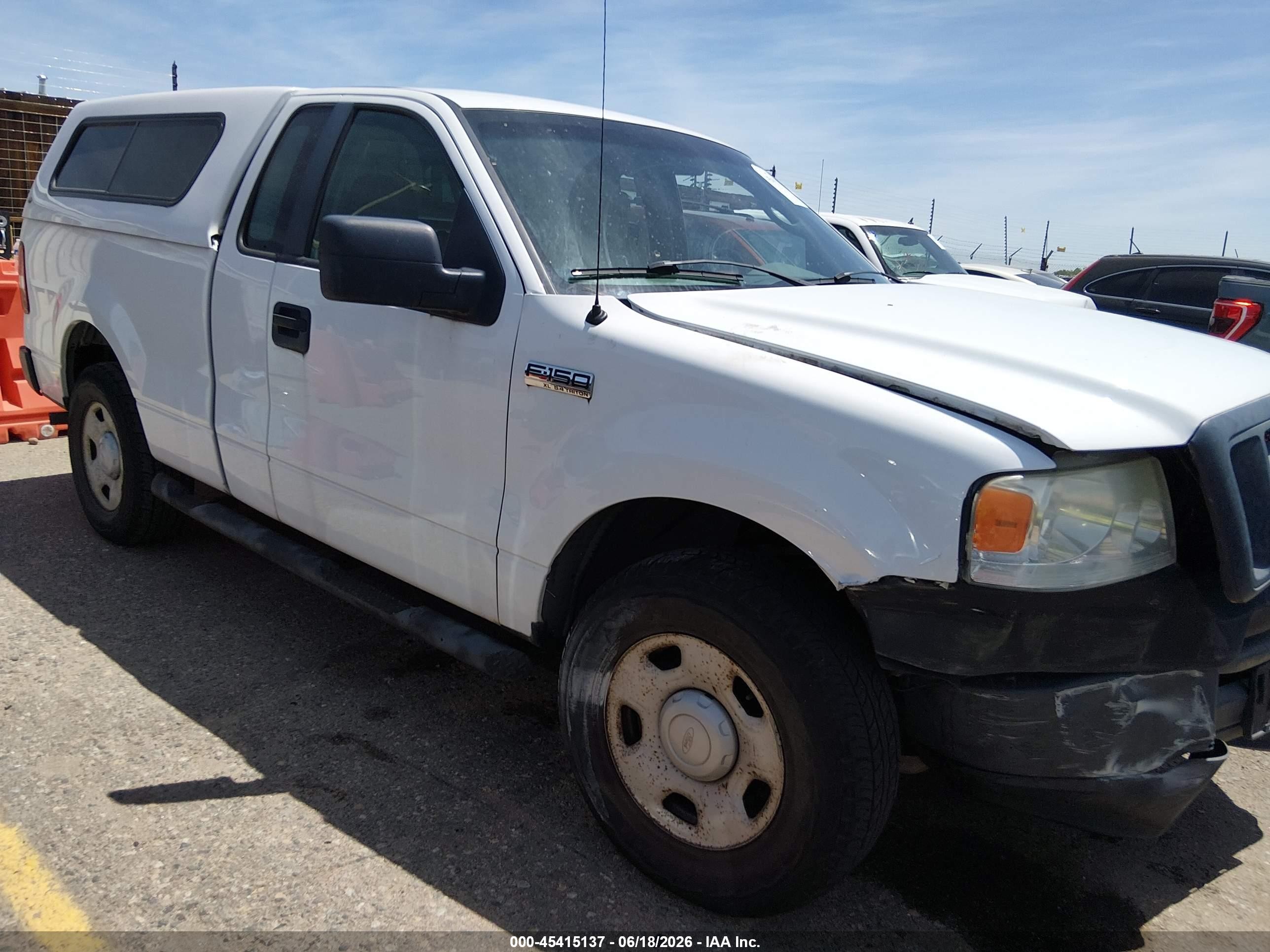 2007 Ford F-150 Stx/xl/xlt White vin: 1FTRF12V47KB92459