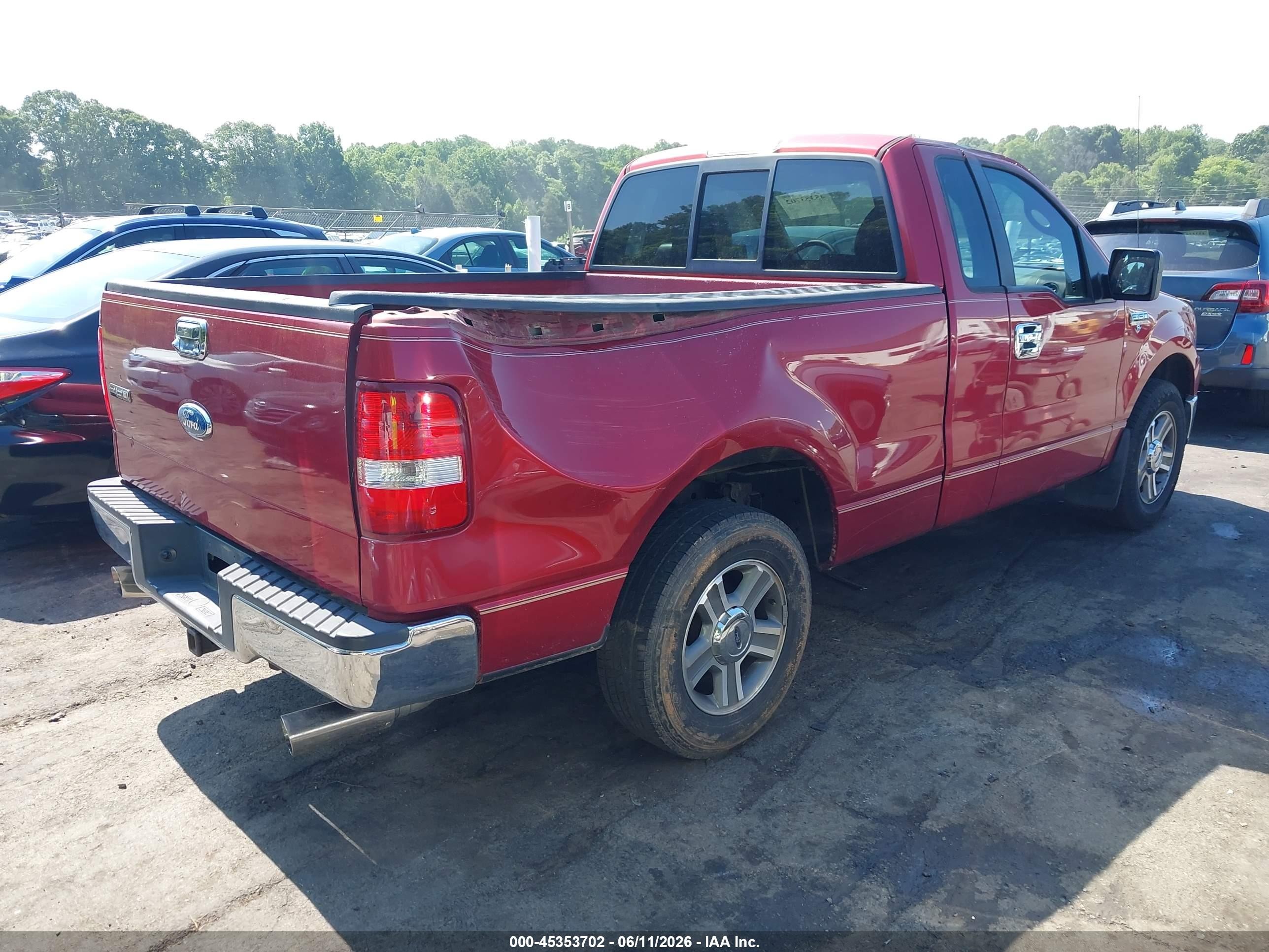 2008 Ford F-150 Fx2/stx/xl/xlt Red vin: 1FTRF12V68KC46507
