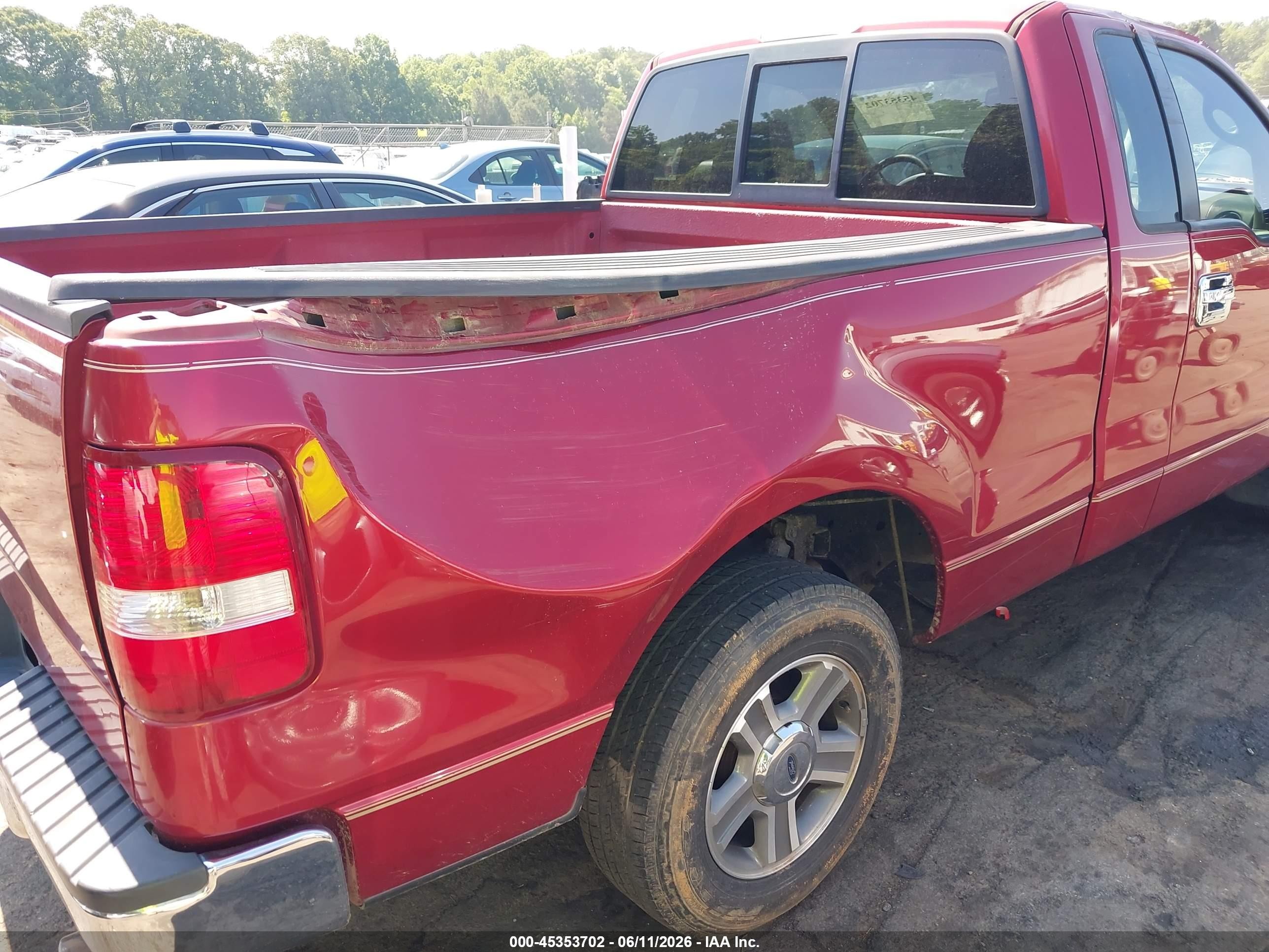 2008 Ford F-150 Fx2/stx/xl/xlt Red vin: 1FTRF12V68KC46507