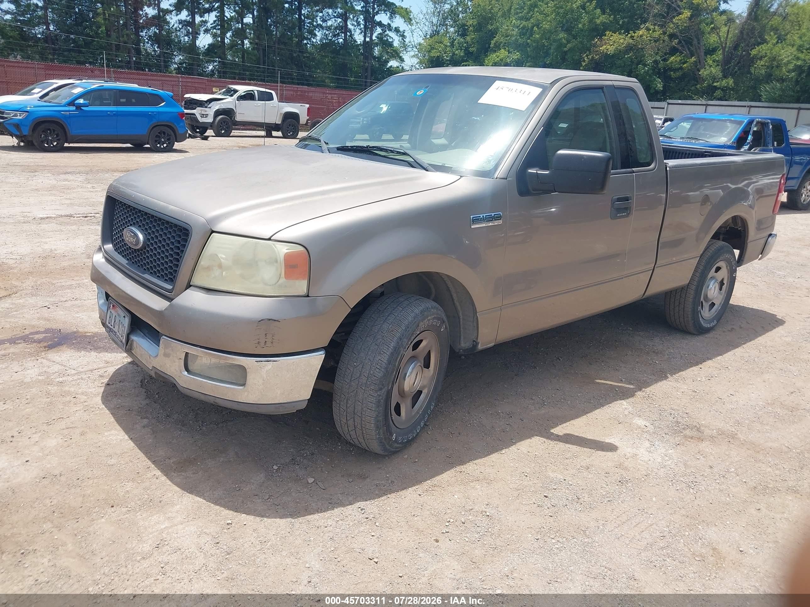 2004 Ford F-150 Stx/xl/xlt Champagne vin: 1FTRF12W04NB12500