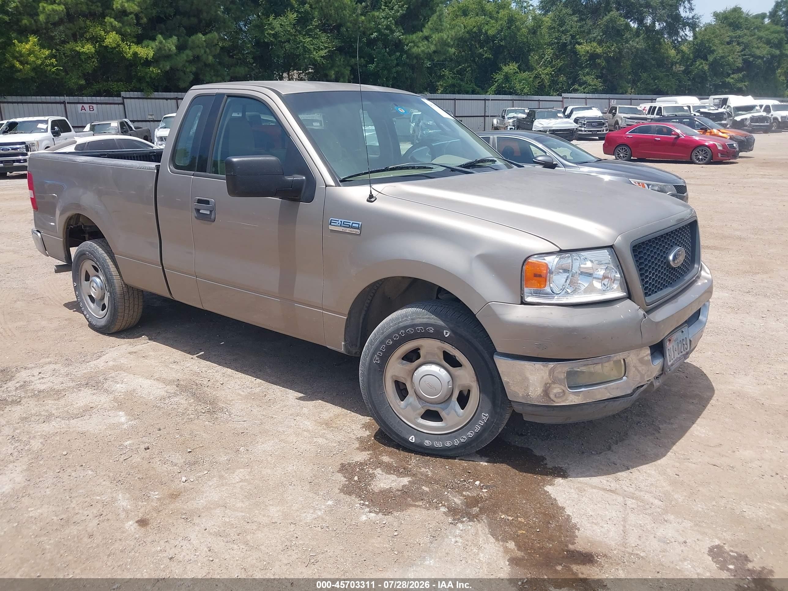 2004 Ford F-150 Stx/xl/xlt Champagne vin: 1FTRF12W04NB12500