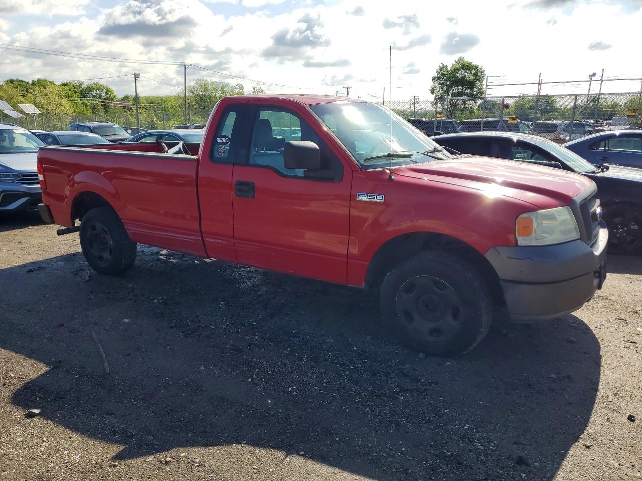 2005 Ford F150 Красный vin: 1FTRF12W05NA32275