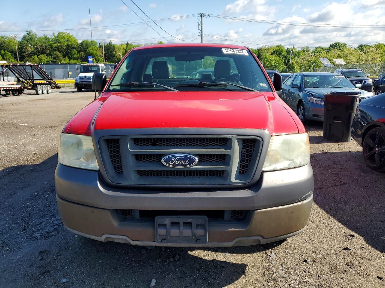 2005 Ford F150 Красный vin: 1FTRF12W05NA32275