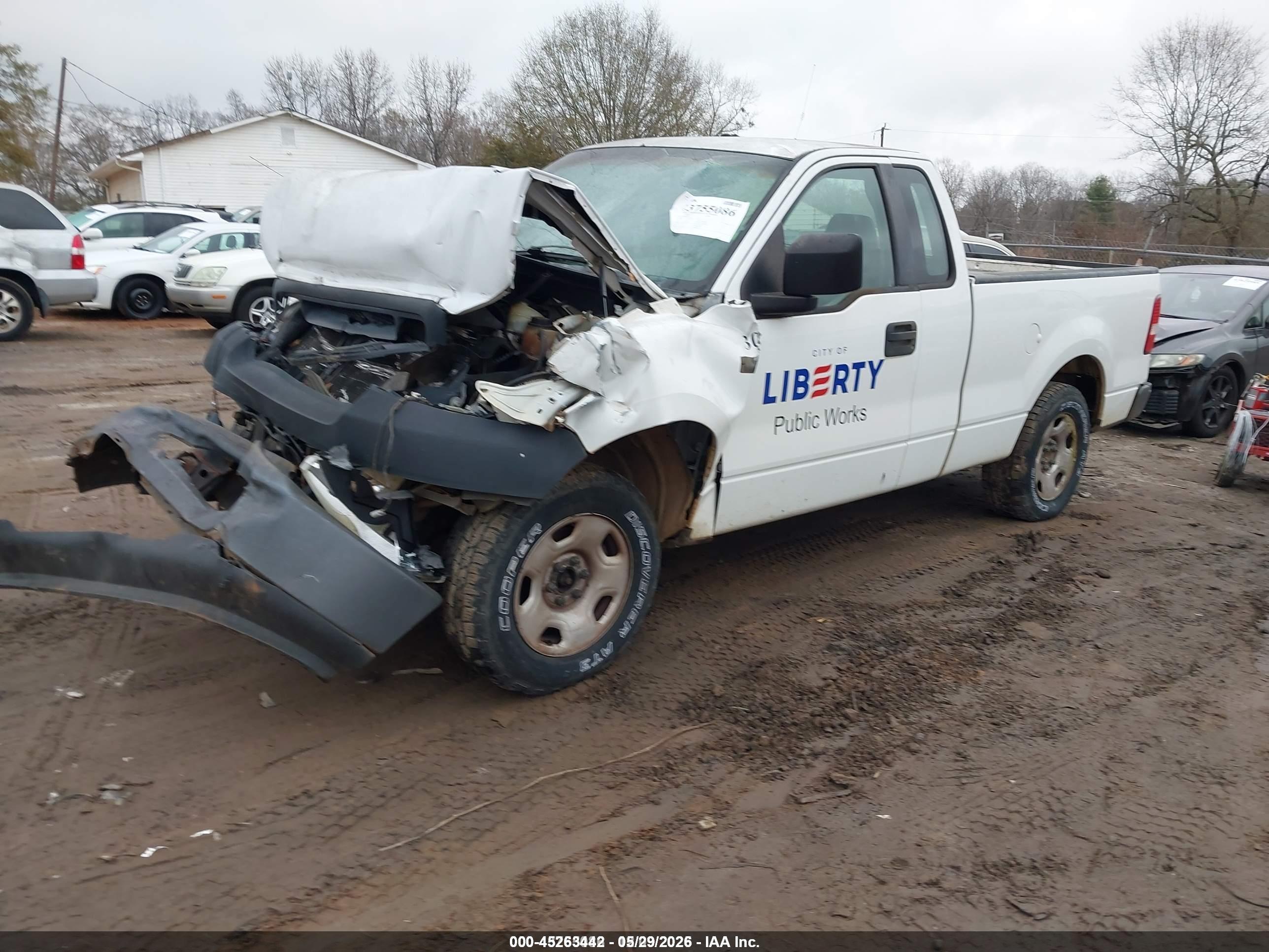 2007 Ford F-150 Stx/xl/xlt White vin: 1FTRF12W07NA12465