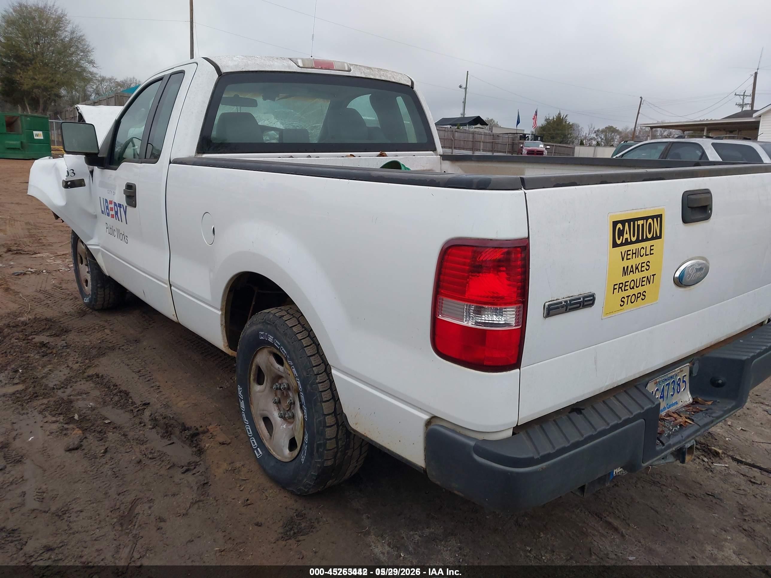 2007 Ford F-150 Stx/xl/xlt White vin: 1FTRF12W07NA12465