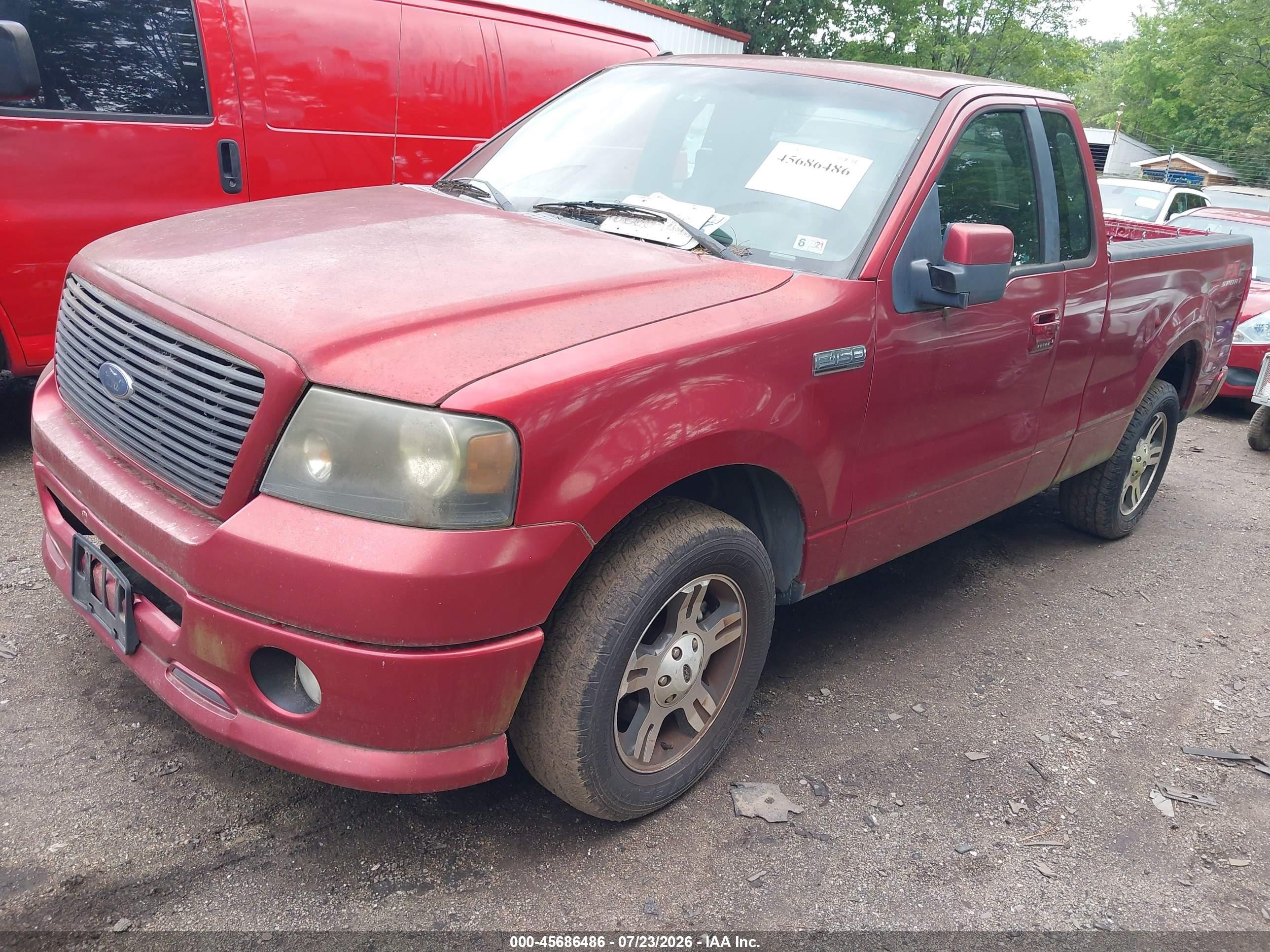 2008 Ford F-150 Fx2/stx/xl/xlt Maroon vin: 1FTRF12W08KD17130