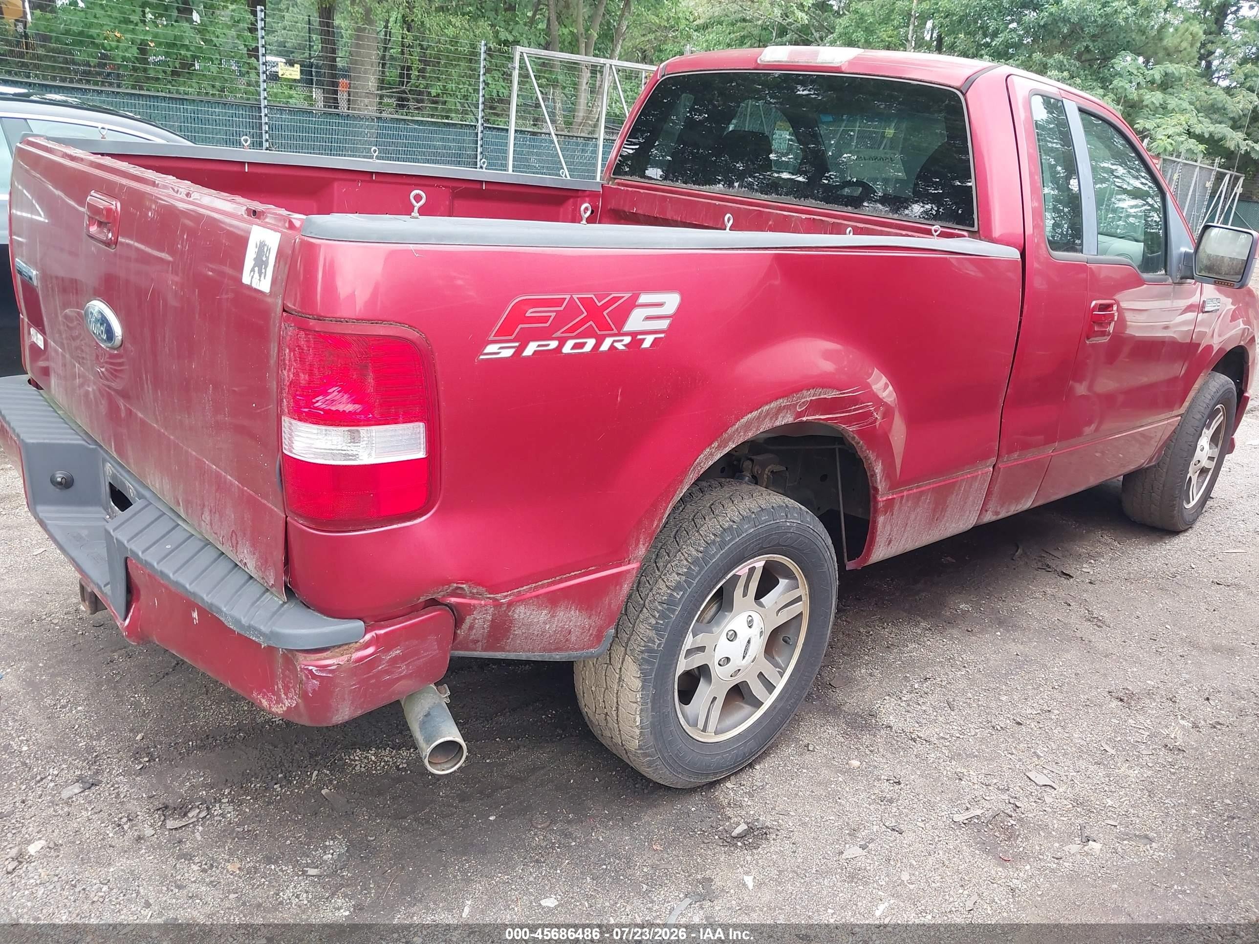2008 Ford F-150 Fx2/stx/xl/xlt Maroon vin: 1FTRF12W08KD17130