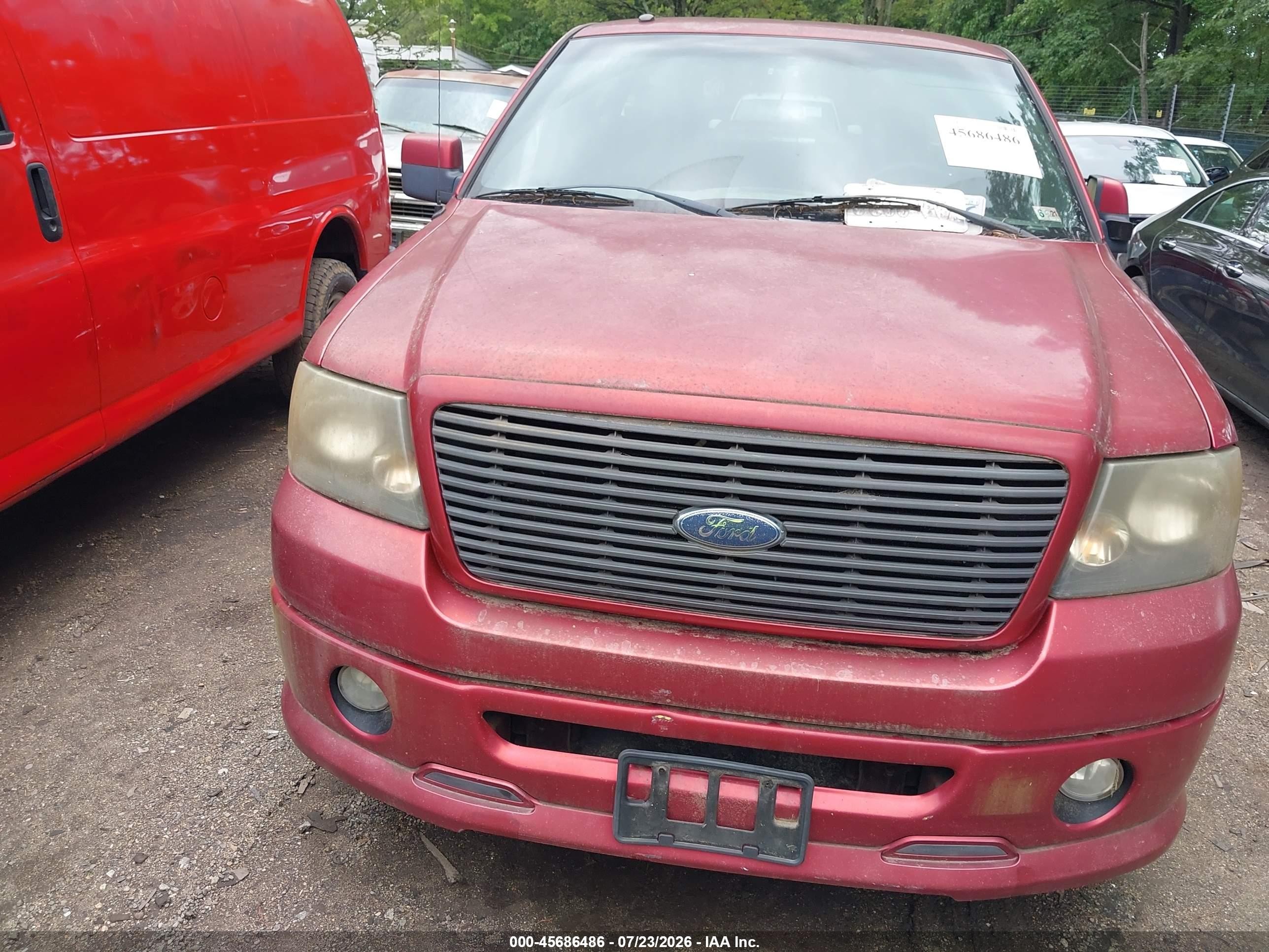 2008 Ford F-150 Fx2/stx/xl/xlt Maroon vin: 1FTRF12W08KD17130