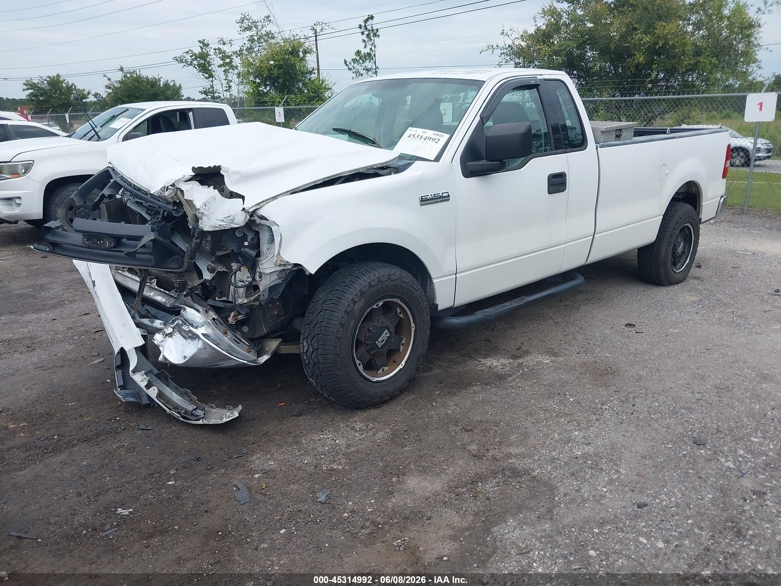 2004 Ford F-150 Stx/xl/xlt White vin: 1FTRF12W14NA52162