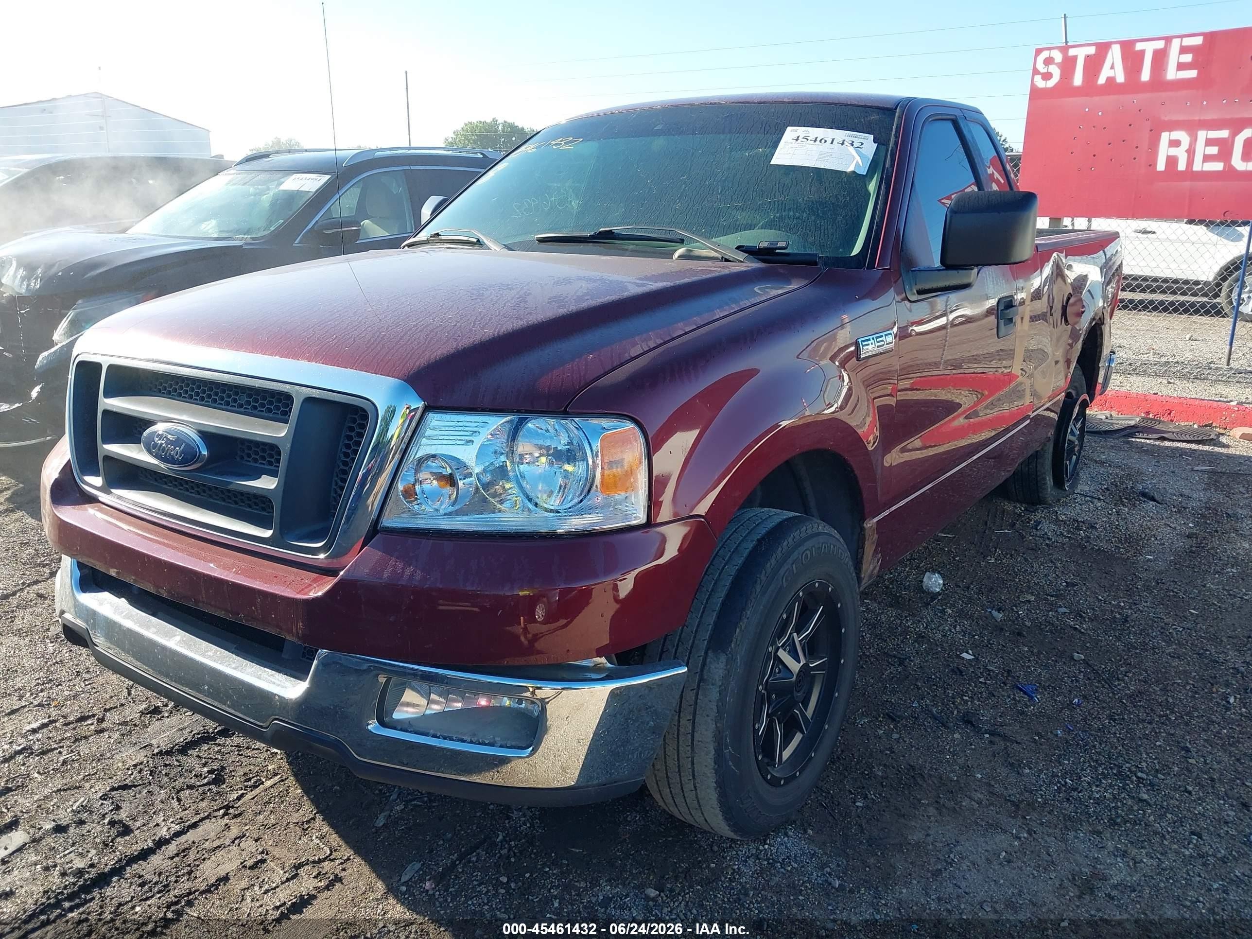 2004 Ford F-150 Stx/xl/xlt Бордовый vin: 1FTRF12W14NC39708