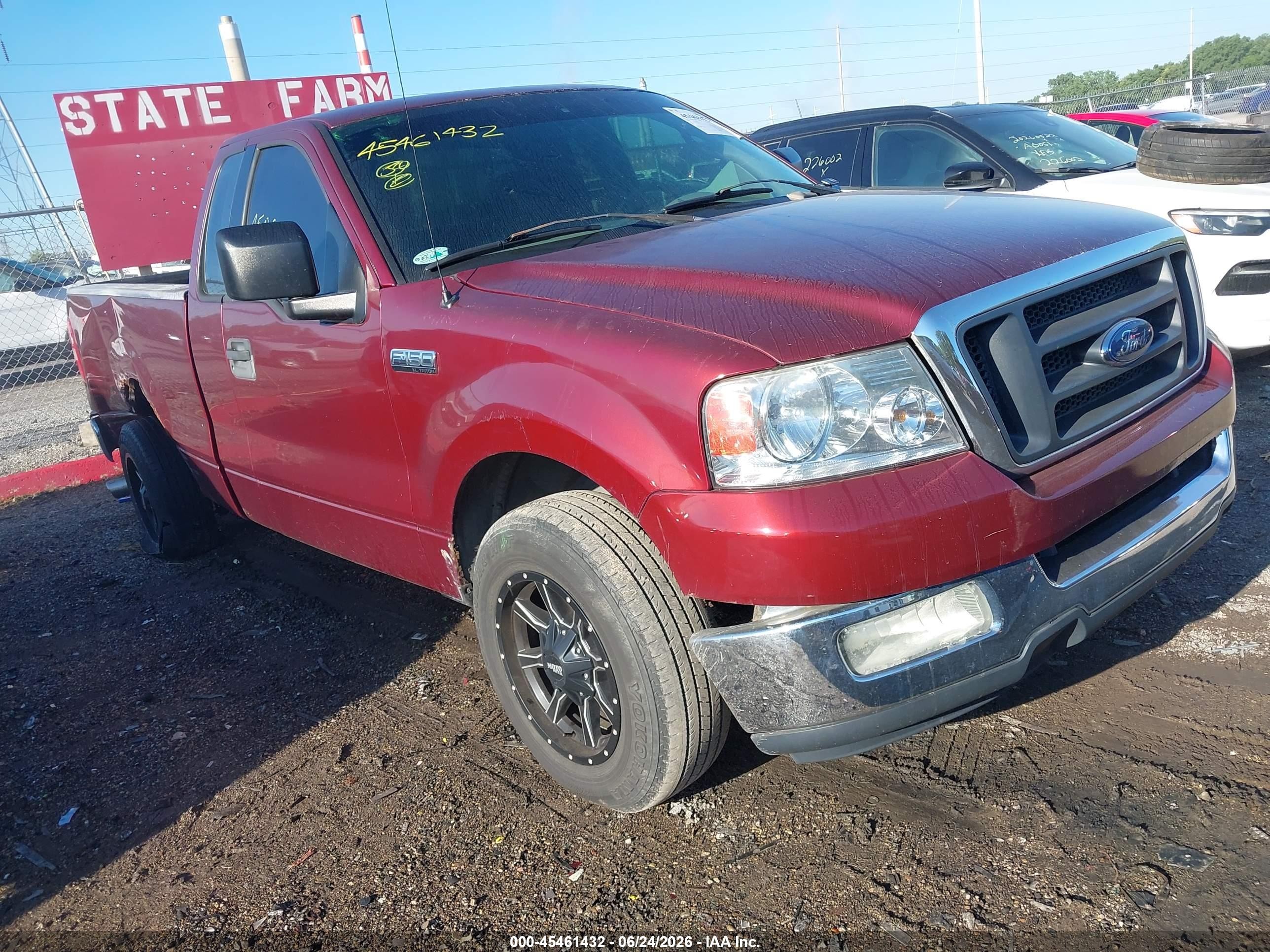 2004 Ford F-150 Stx/xl/xlt Бордовый vin: 1FTRF12W14NC39708
