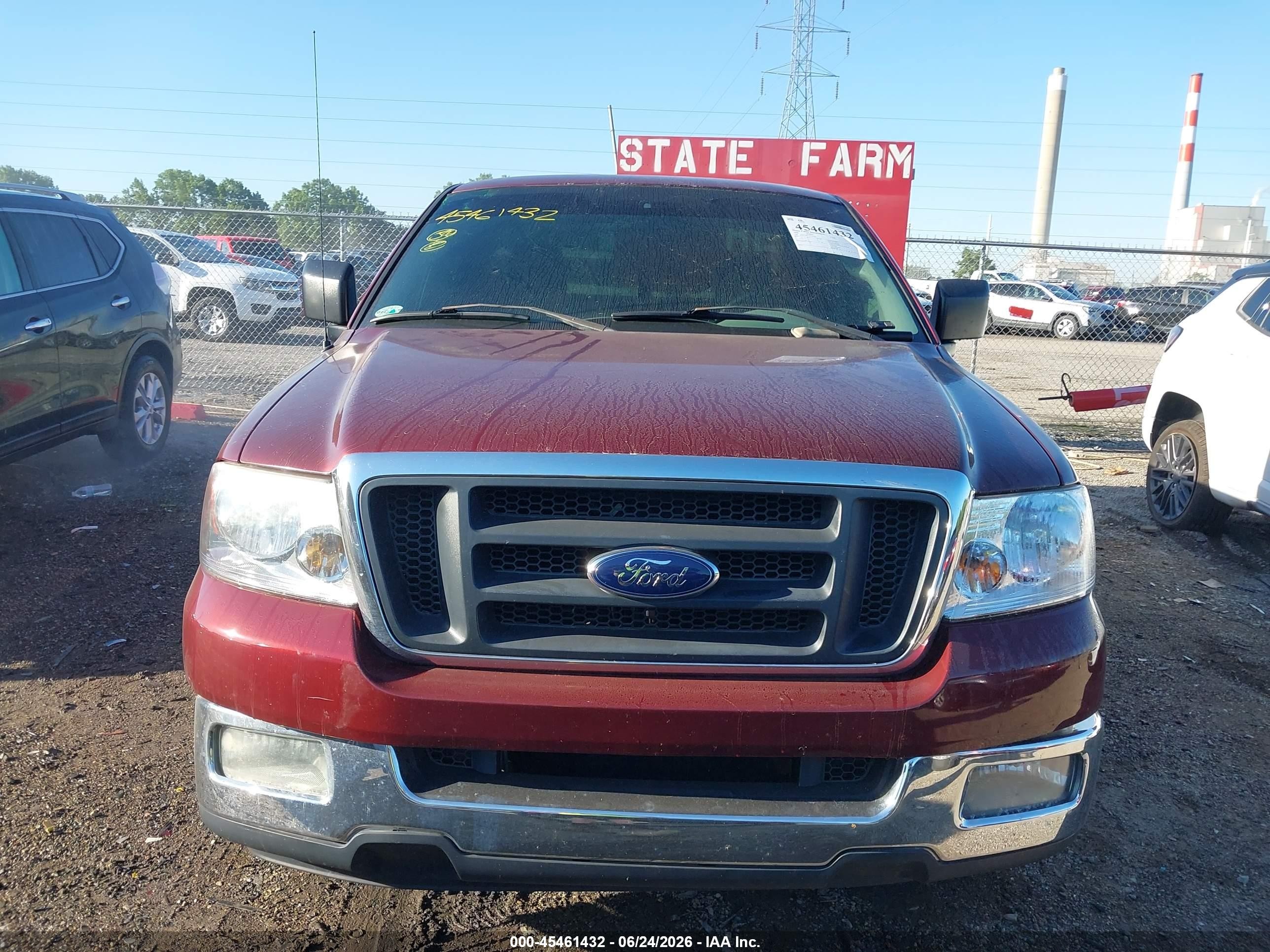 2004 Ford F-150 Stx/xl/xlt Бордовый vin: 1FTRF12W14NC39708