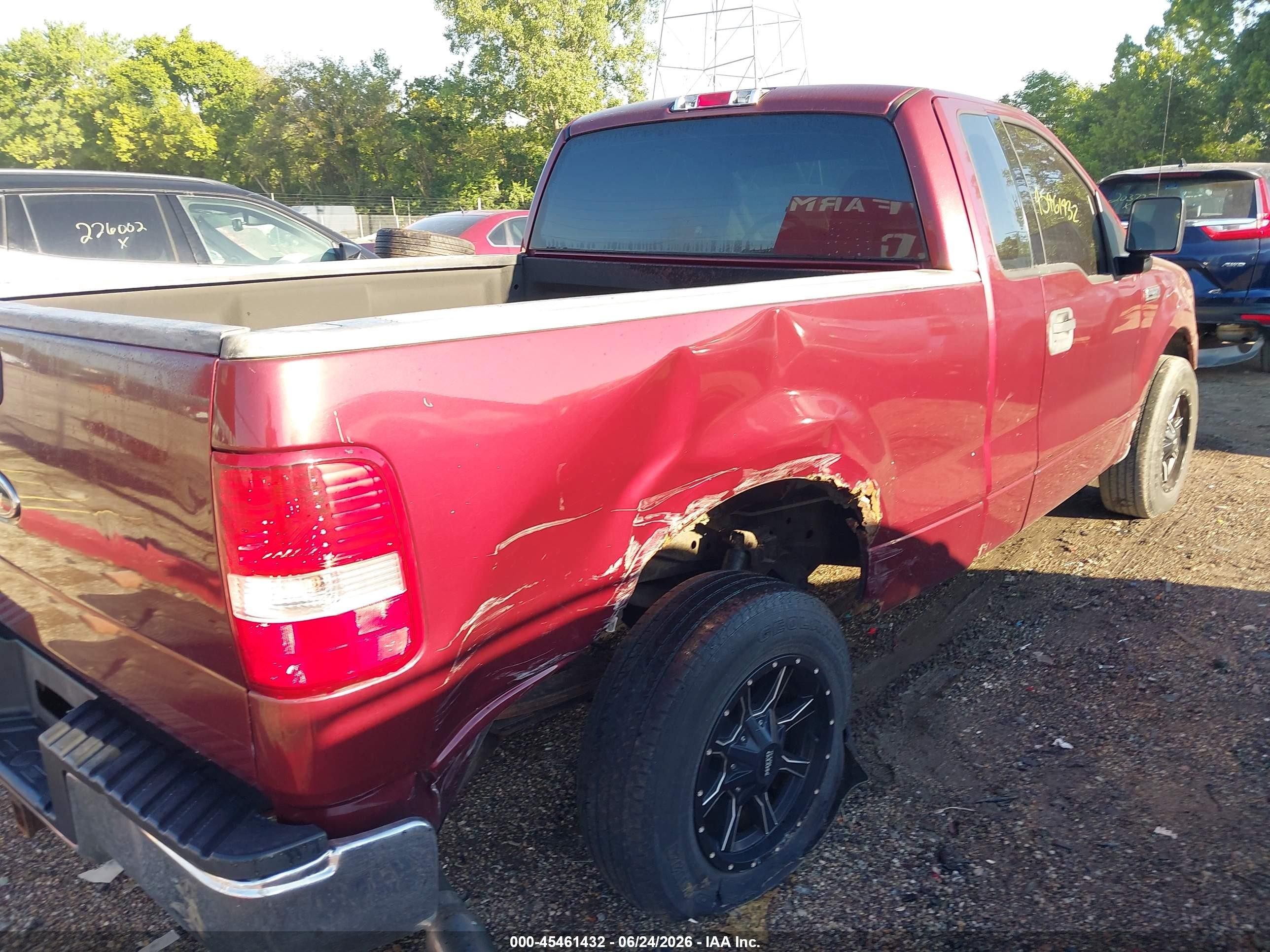 2004 Ford F-150 Stx/xl/xlt Бордовый vin: 1FTRF12W14NC39708