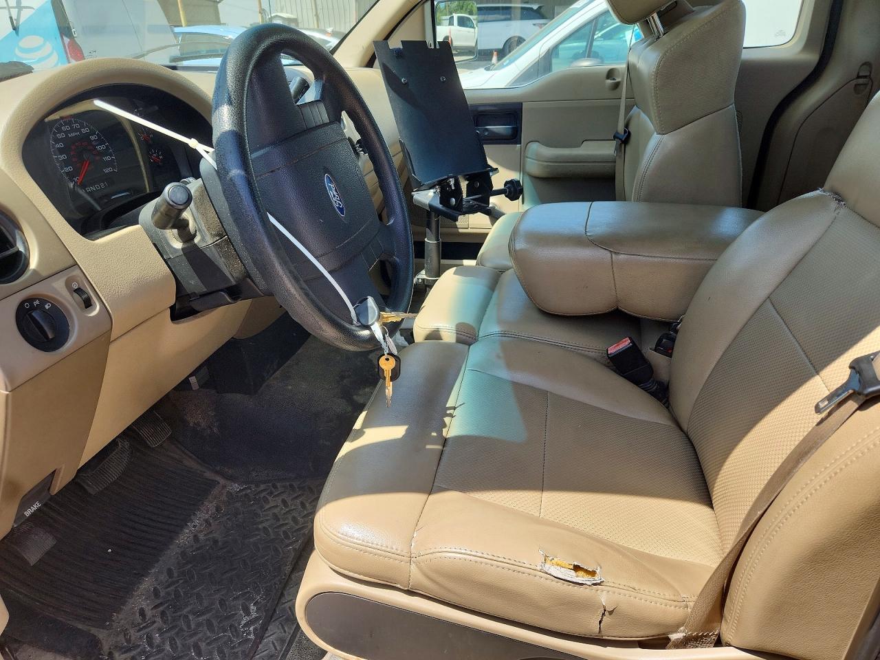 2007 Ford F150 White vin: 1FTRF12W17KD54167