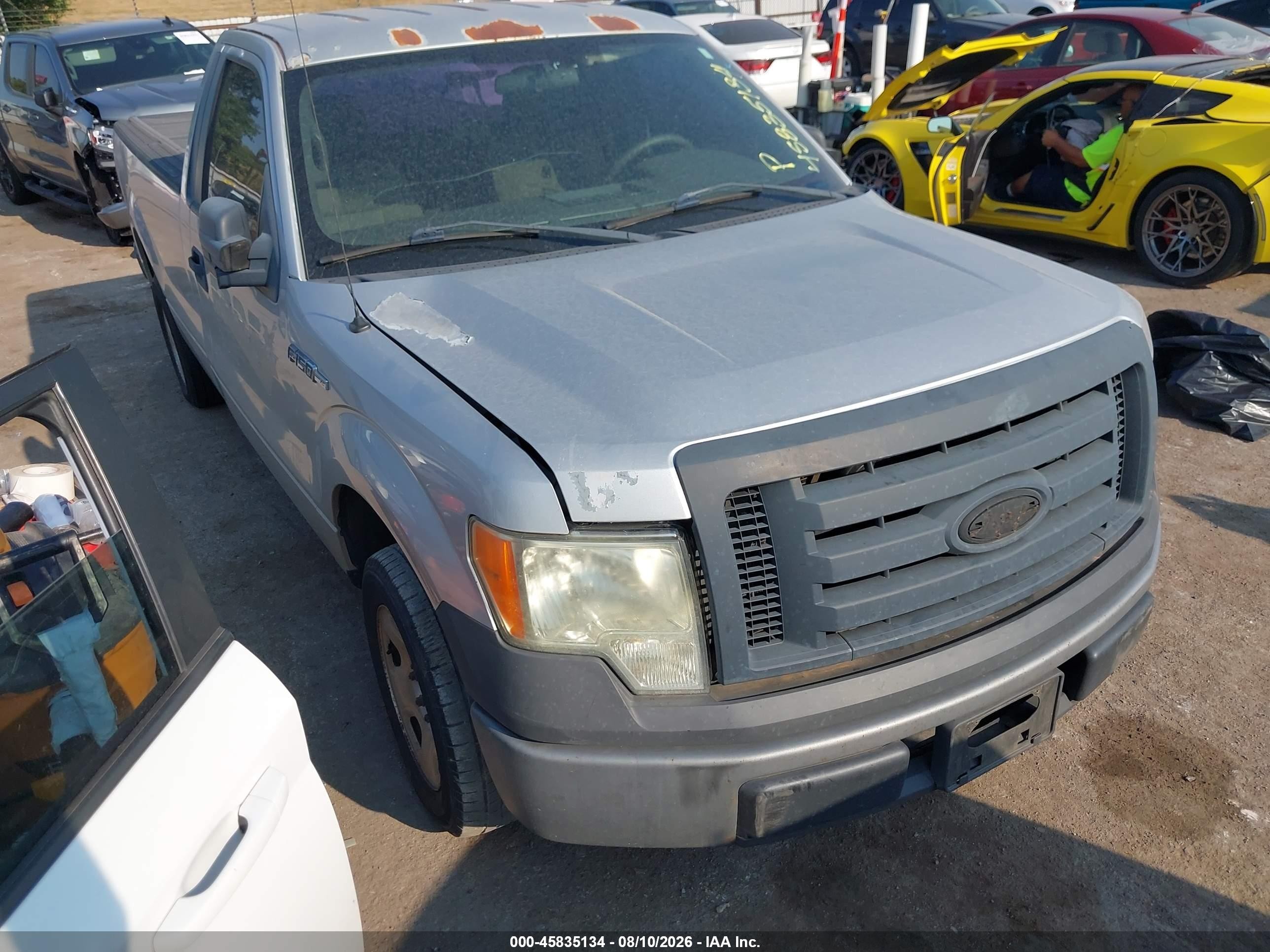 2009 Ford F-150 Stx/xl/xl W/midbox Prep/xlt/xlt W/midbox Prep Silver vin: 1FTRF12W19KB98036