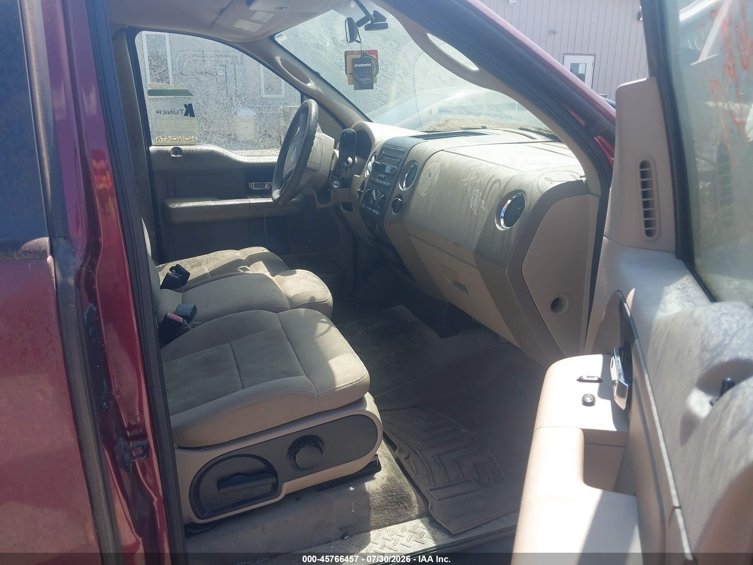 2005 Ford F-150 Stx/xl/xlt Burgundy vin: 1FTRF12W25NA35064