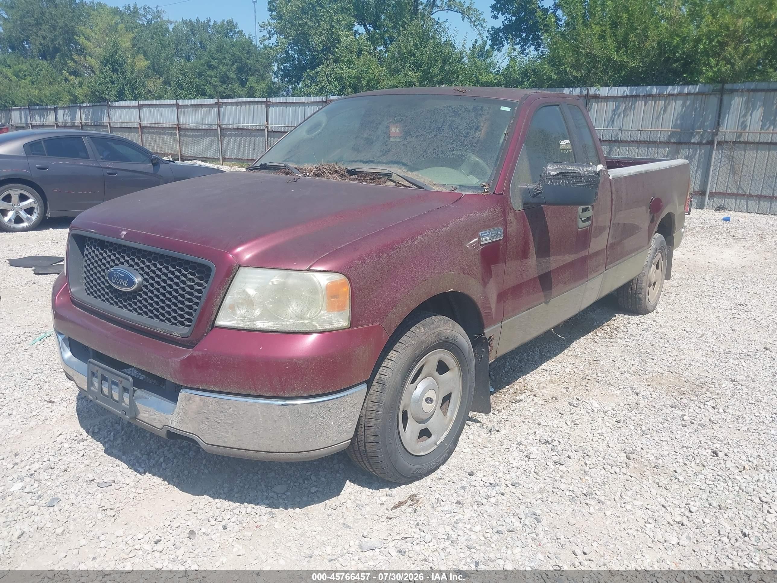 2005 Ford F-150 Stx/xl/xlt Burgundy vin: 1FTRF12W25NA35064