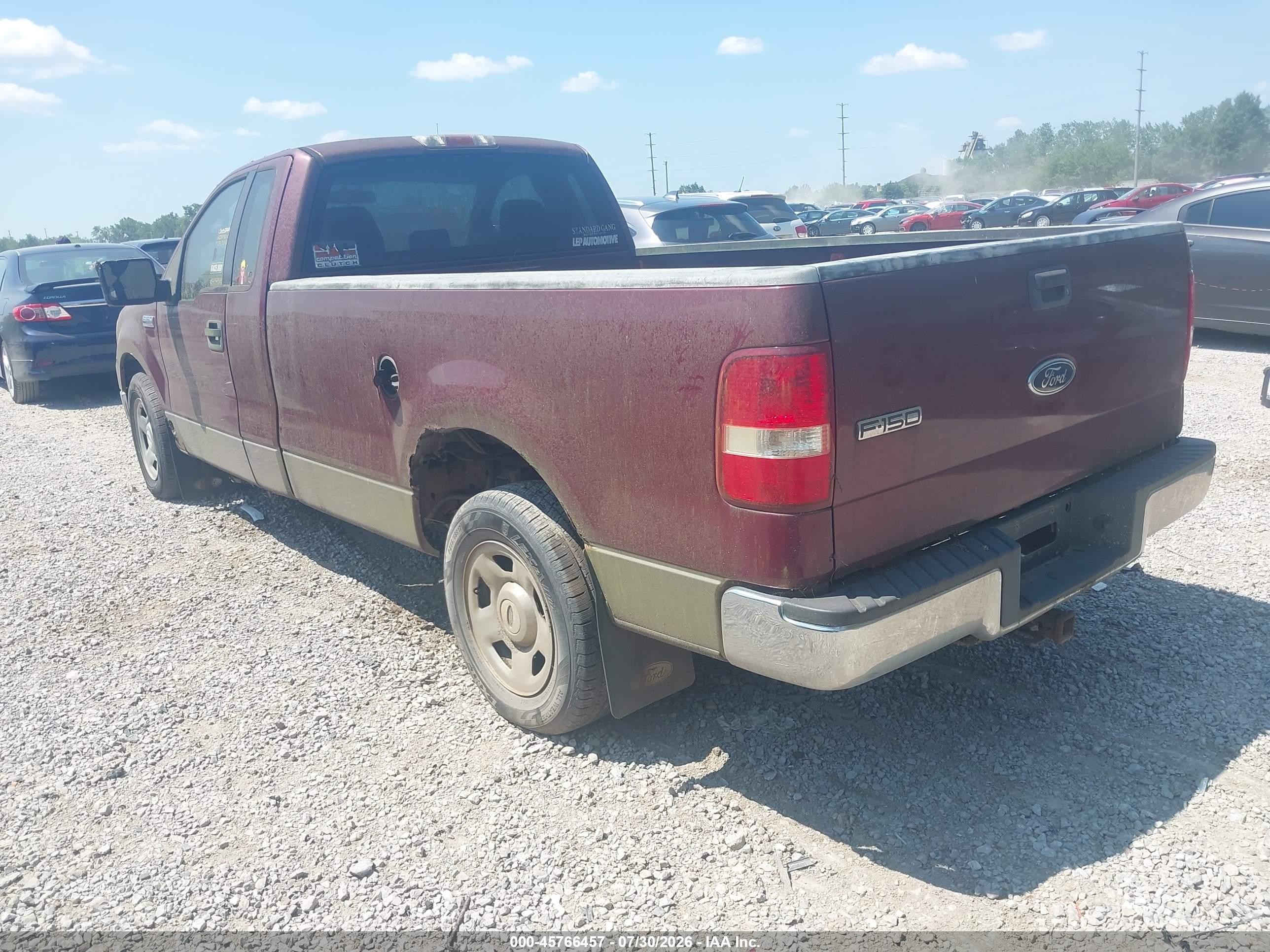 2005 Ford F-150 Stx/xl/xlt Burgundy vin: 1FTRF12W25NA35064