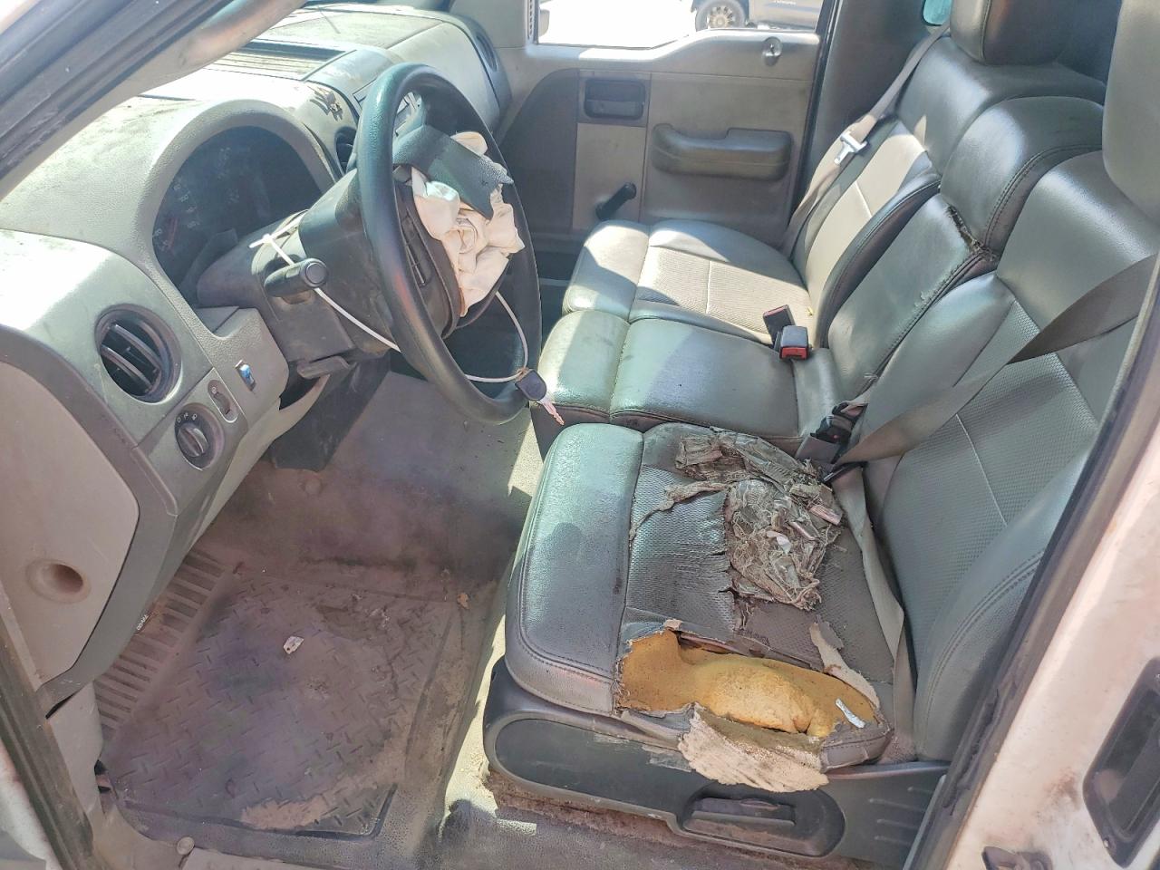 2006 Ford F150 White vin: 1FTRF12W26KB50072