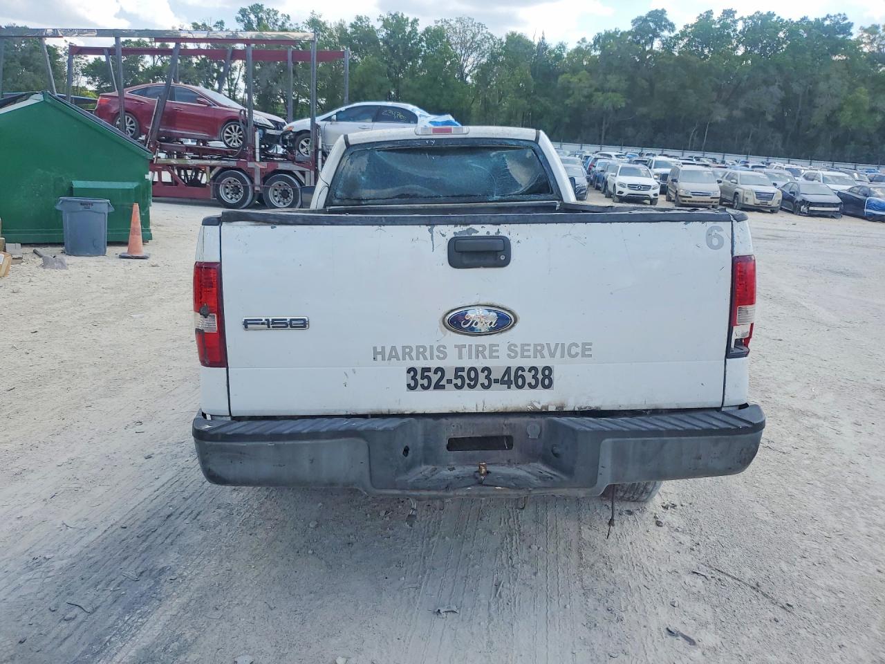 2006 Ford F150 White vin: 1FTRF12W26KB50072