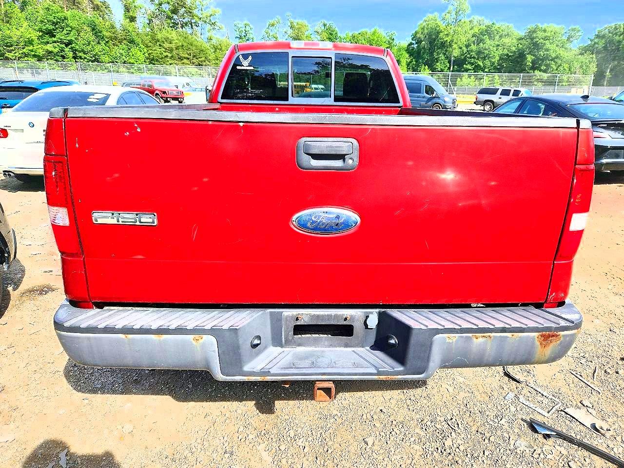 2007 Ford F150 Red vin: 1FTRF12W27NA49534