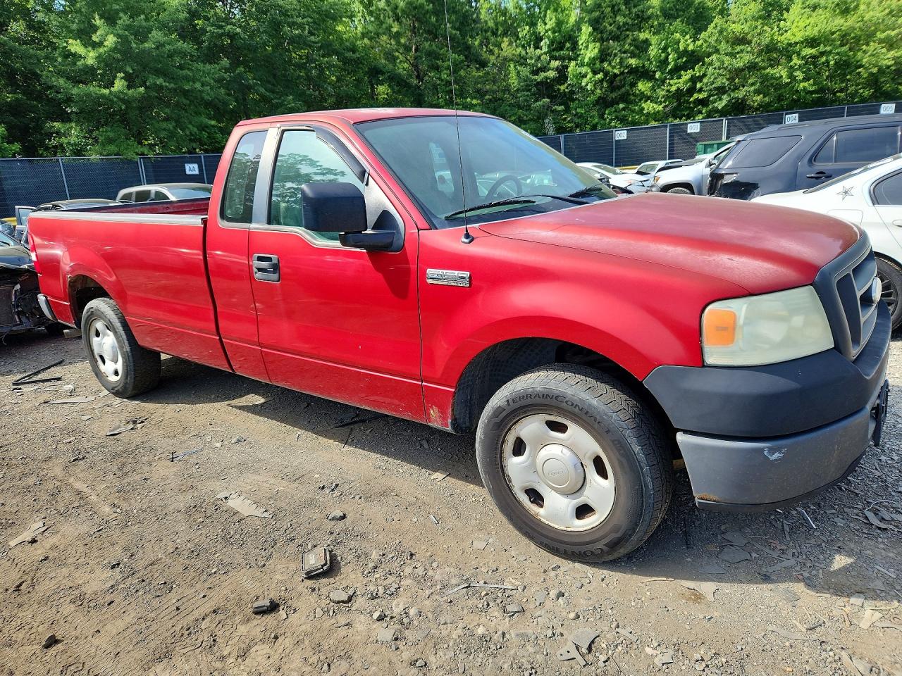2007 Ford F150 Red vin: 1FTRF12W27NA49534