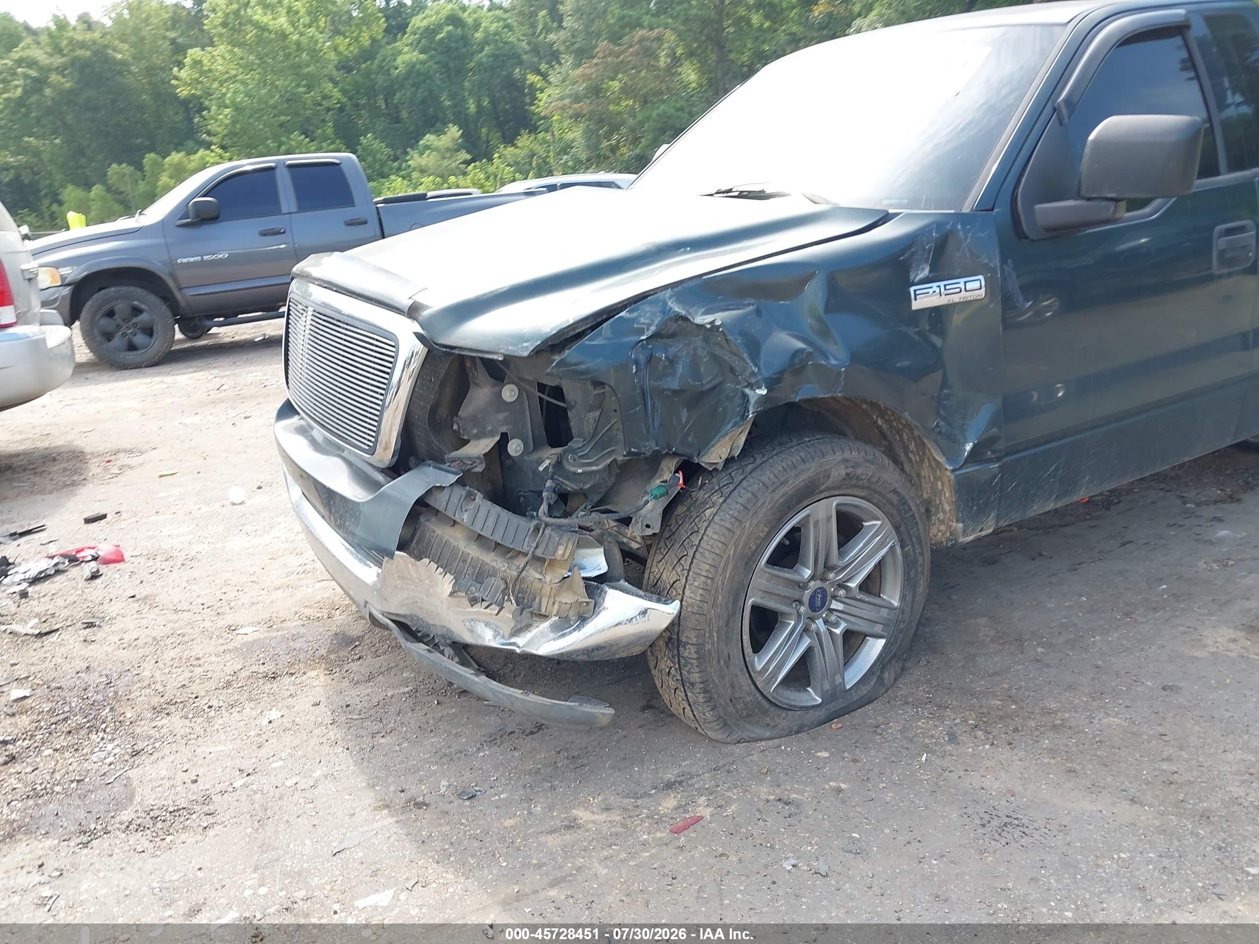 2004 Ford F-150 Stx/xl/xlt Зеленый vin: 1FTRF12W34NB71346
