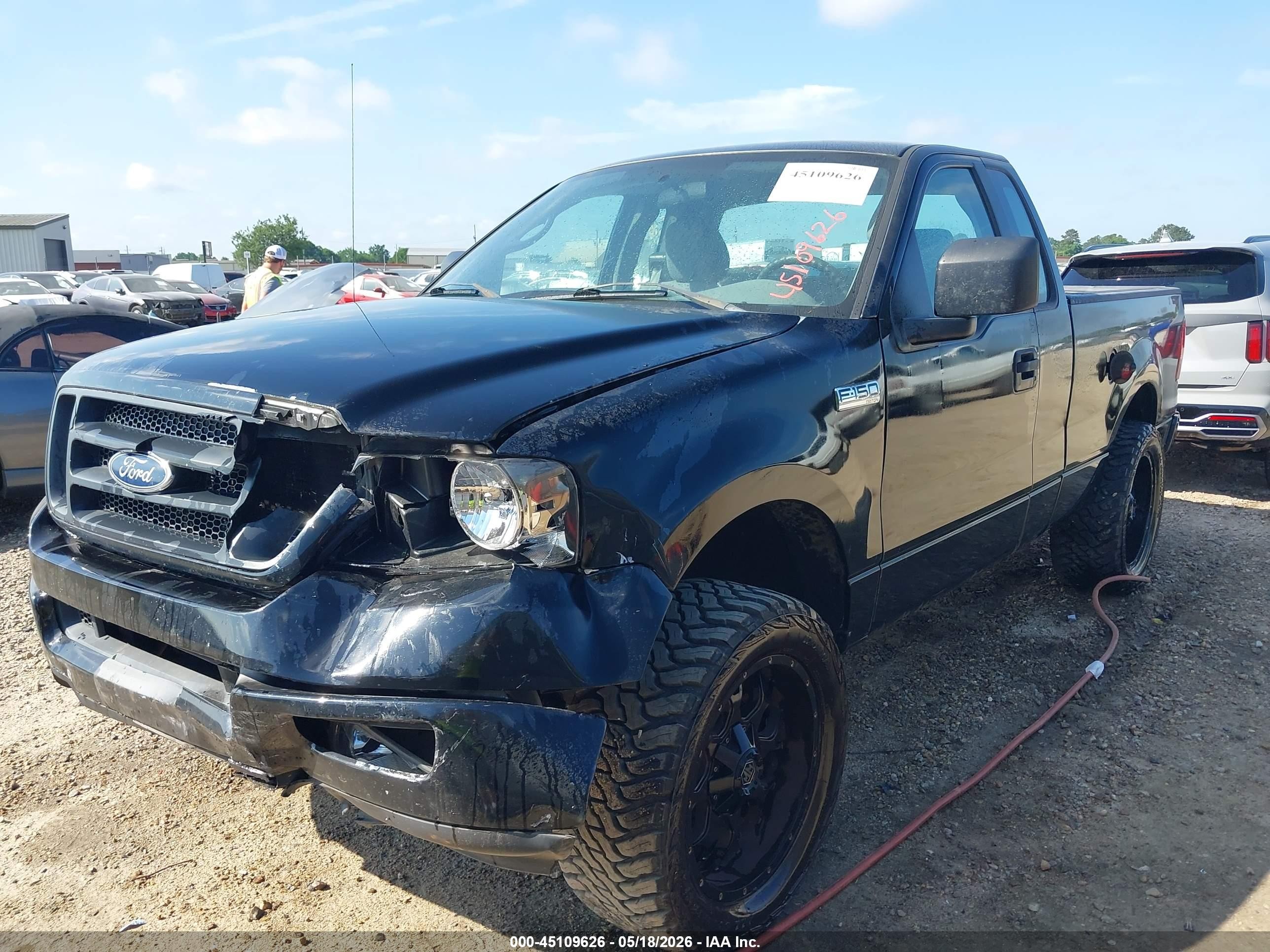 2005 Ford F-150 Stx/xl/xlt Black vin: 1FTRF12W35NA98853