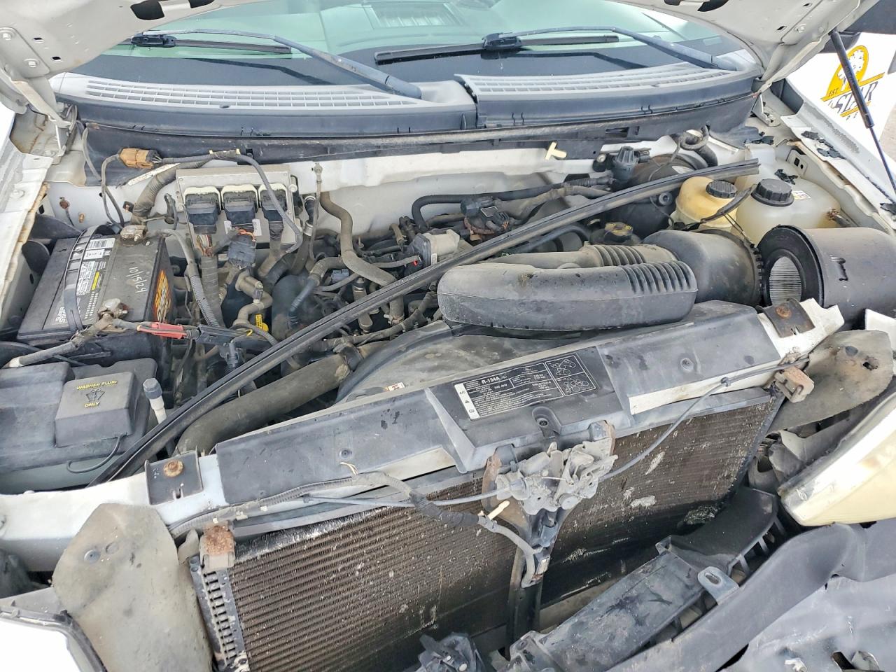 2007 Ford F150 Supercrew Белый vin: 1FTRF12W37NA68755