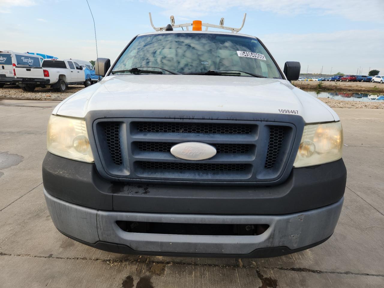 2008 Ford F150 White vin: 1FTRF12W38KB87893 Damage: Left Head Lamp, Faded, Repair Required