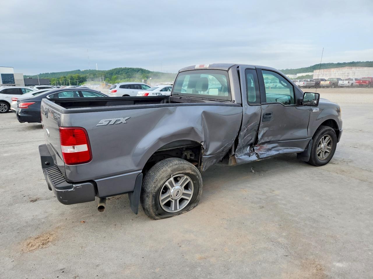 2008 Ford F150 Gray vin: 1FTRF12W38KD52213
