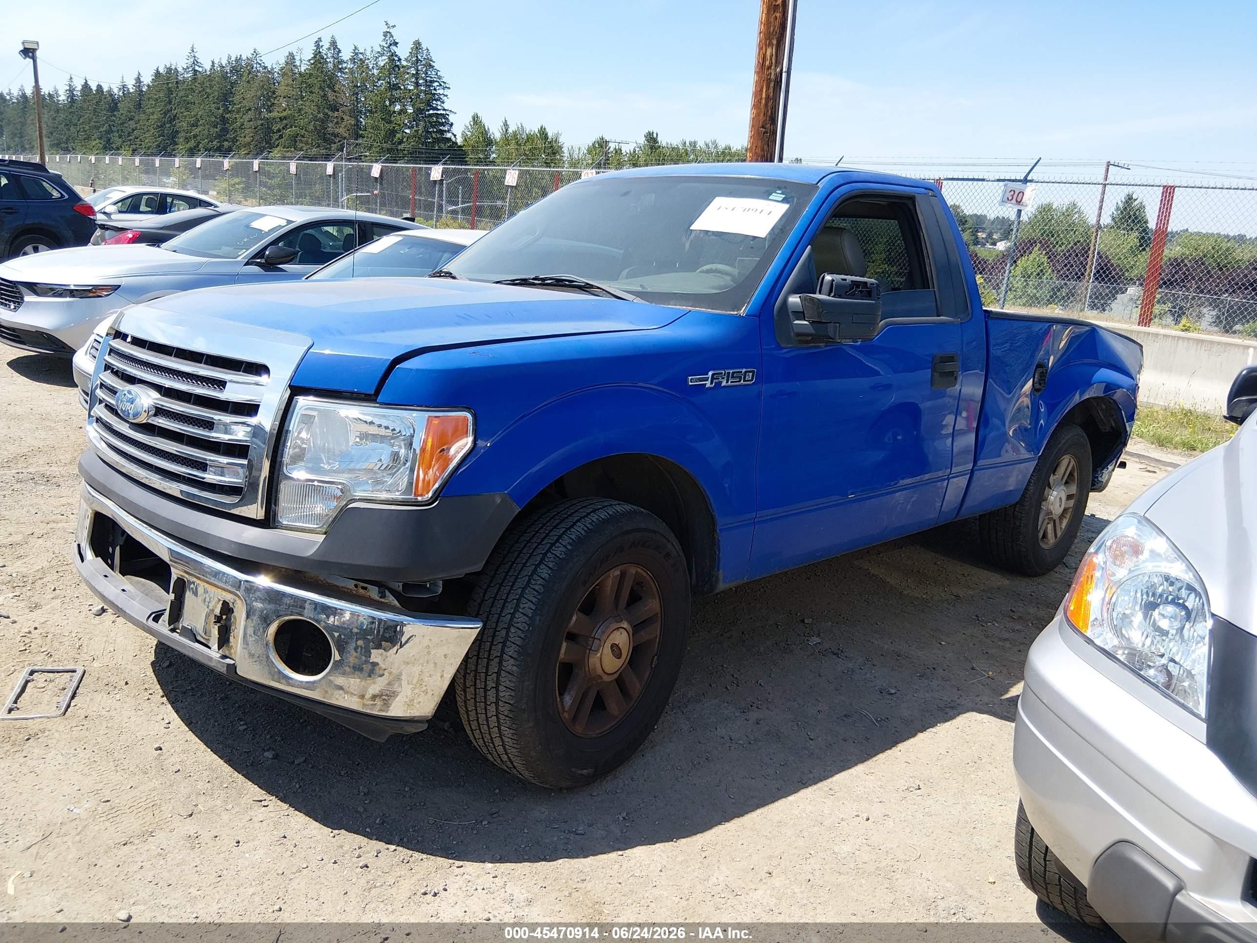 2009 Ford F-150 Stx/xl/xl W/midbox Prep/xlt/xlt W/midbox Prep Blue vin: 1FTRF12W39KB83022