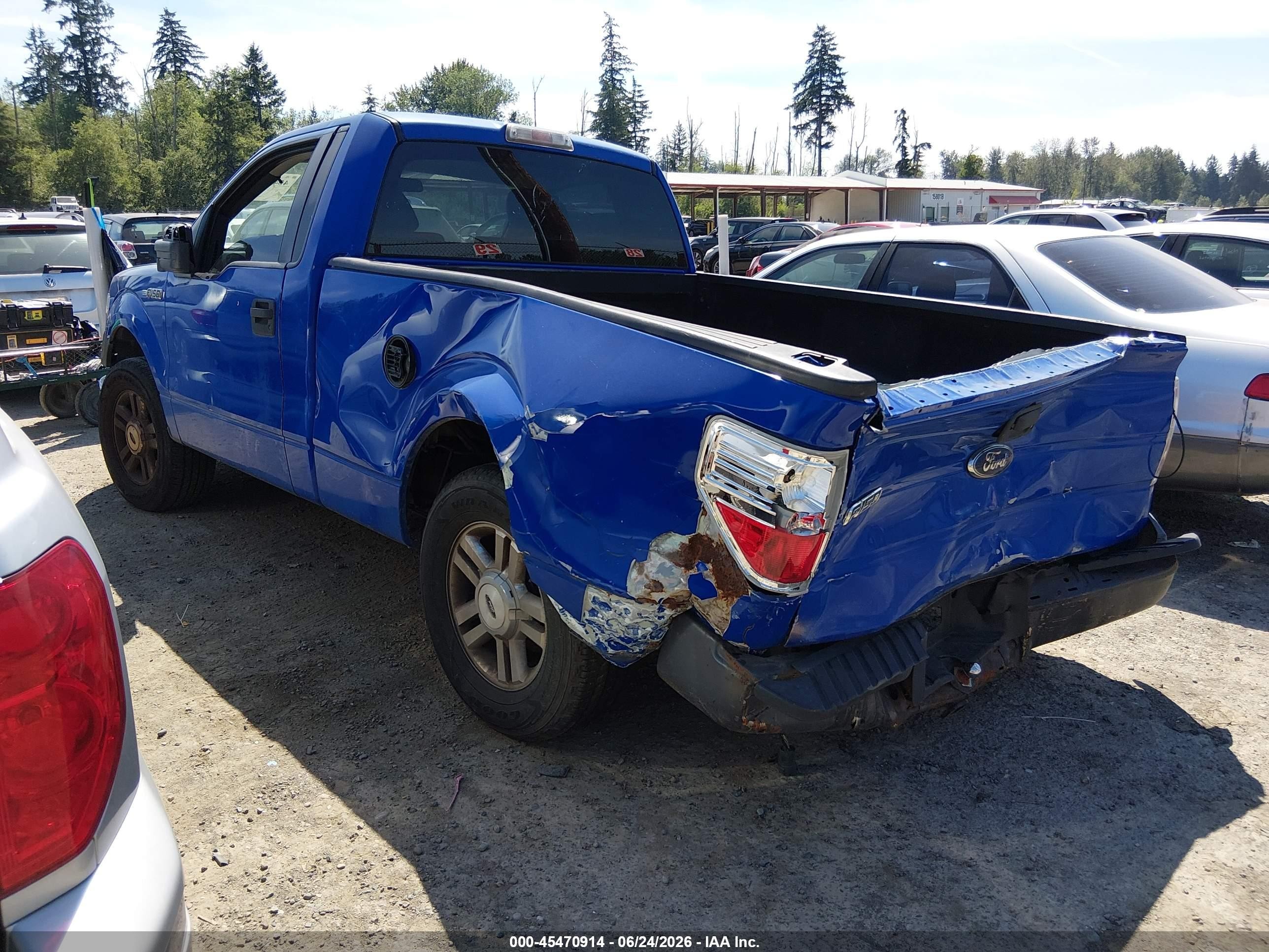 2009 Ford F-150 Stx/xl/xl W/midbox Prep/xlt/xlt W/midbox Prep Blue vin: 1FTRF12W39KB83022