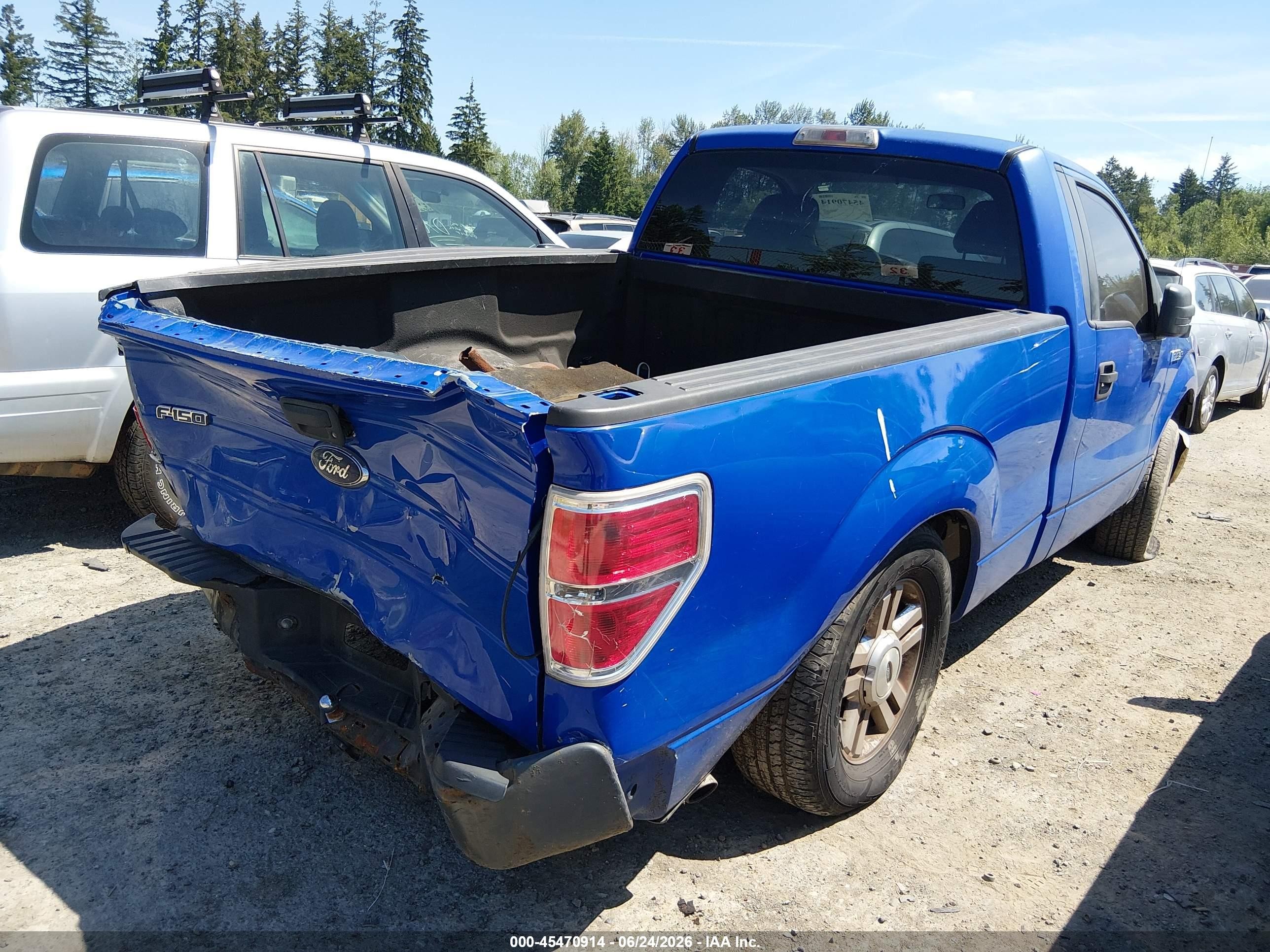 2009 Ford F-150 Stx/xl/xl W/midbox Prep/xlt/xlt W/midbox Prep Blue vin: 1FTRF12W39KB83022