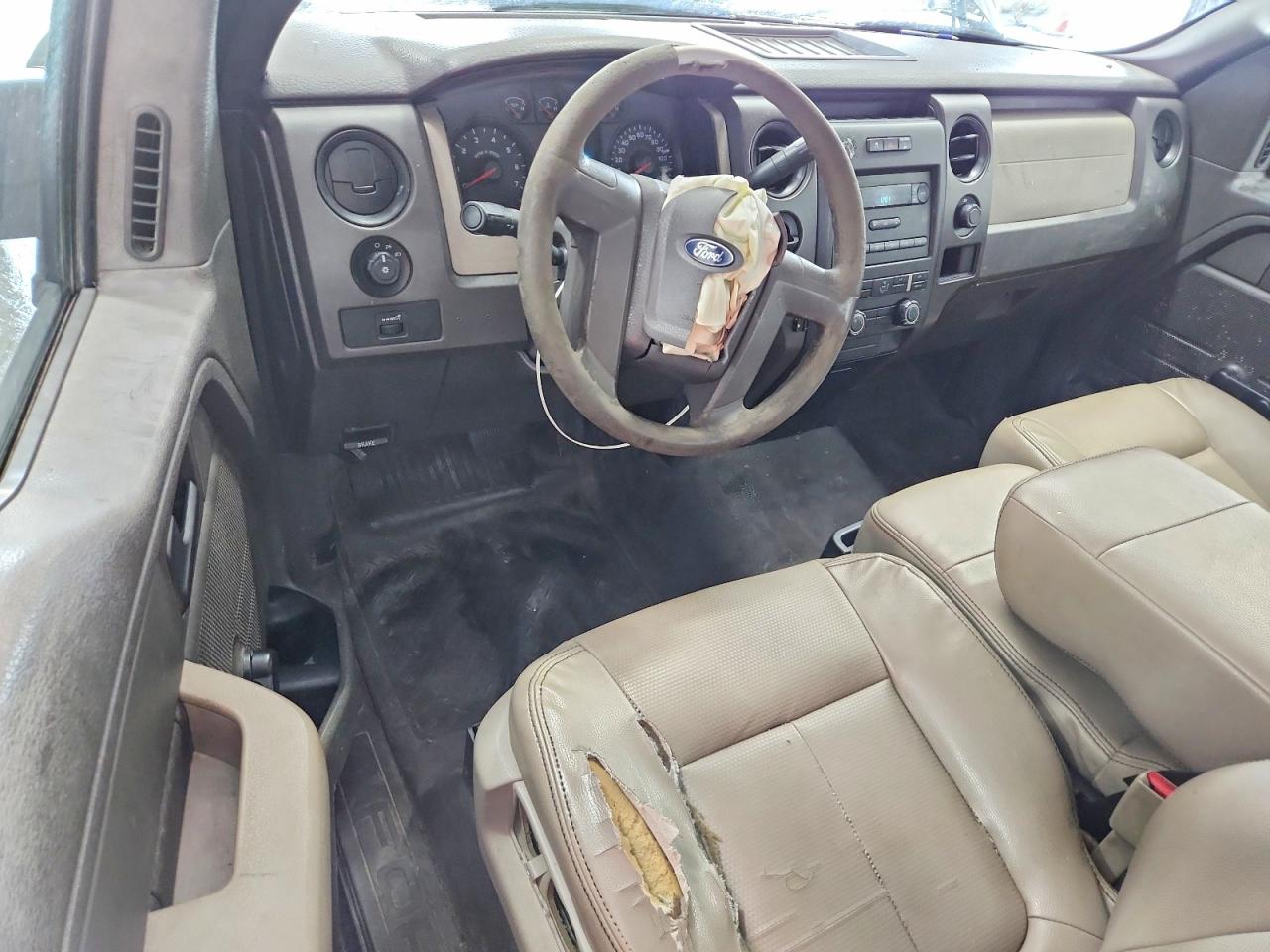 2009 Ford F150 White vin: 1FTRF12W39KB89838