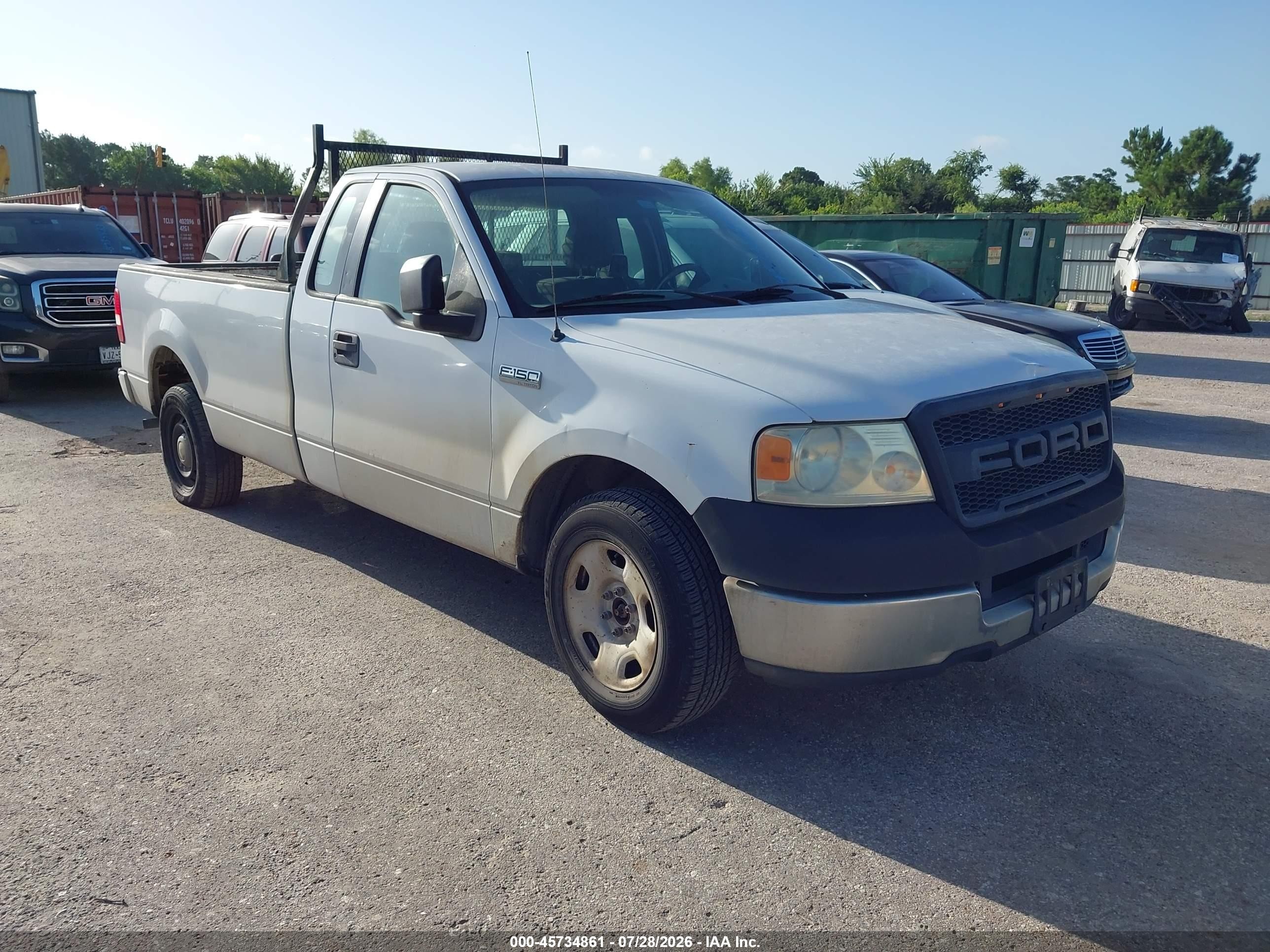 2005 Ford F-150 Stx/xl/xlt White vin: 1FTRF12W45NB01095