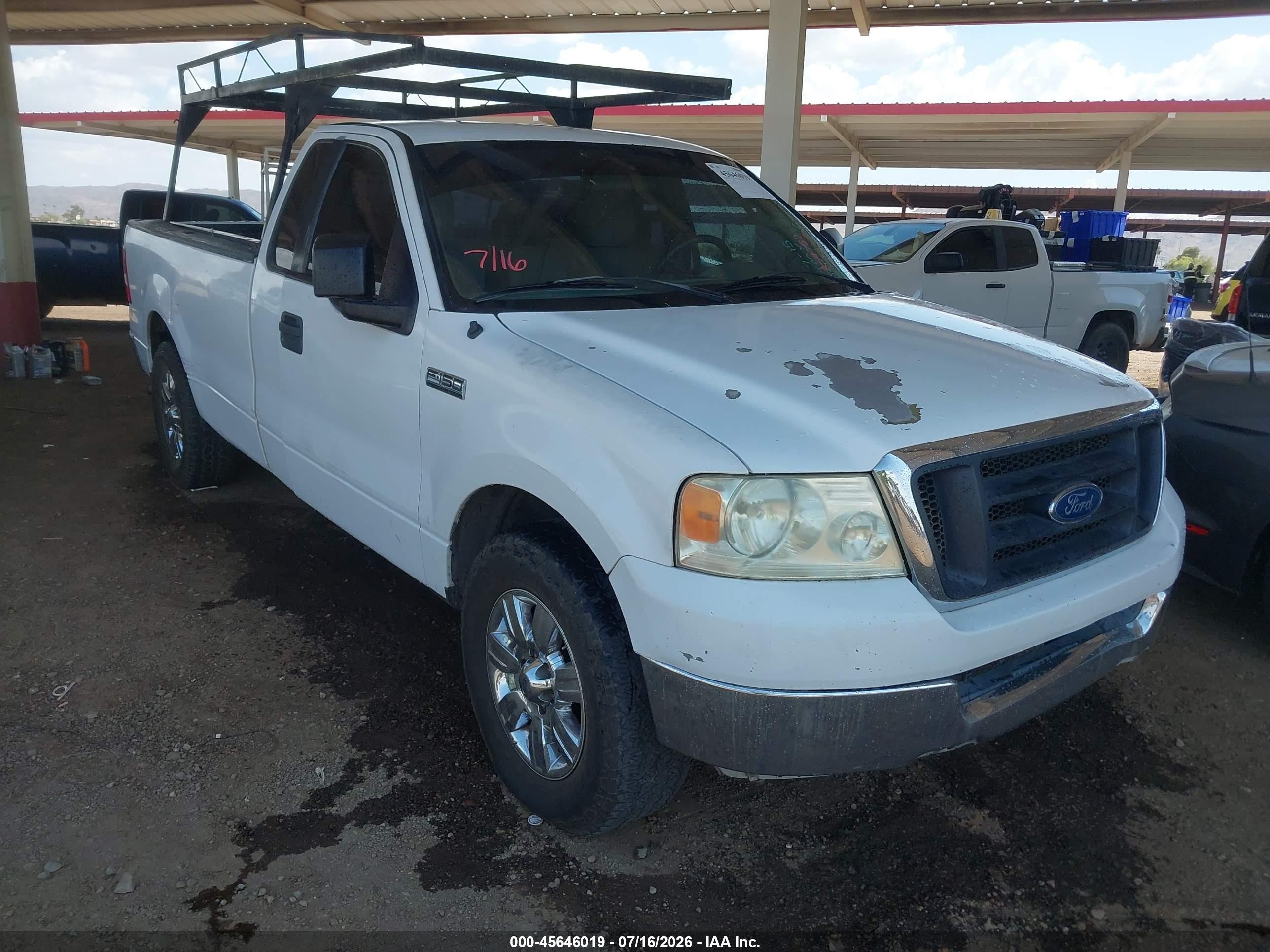 2006 Ford F-150 Stx/xl/xlt White vin: 1FTRF12W46KB74051