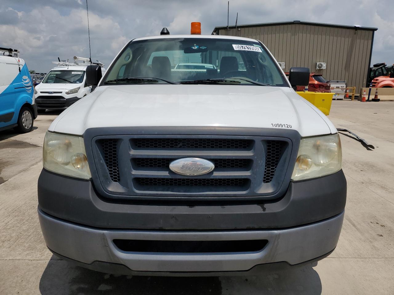 2008 Ford F150 White vin: 1FTRF12W48KB87918 Damage: Left Head Lamp, Faded, Repair Required