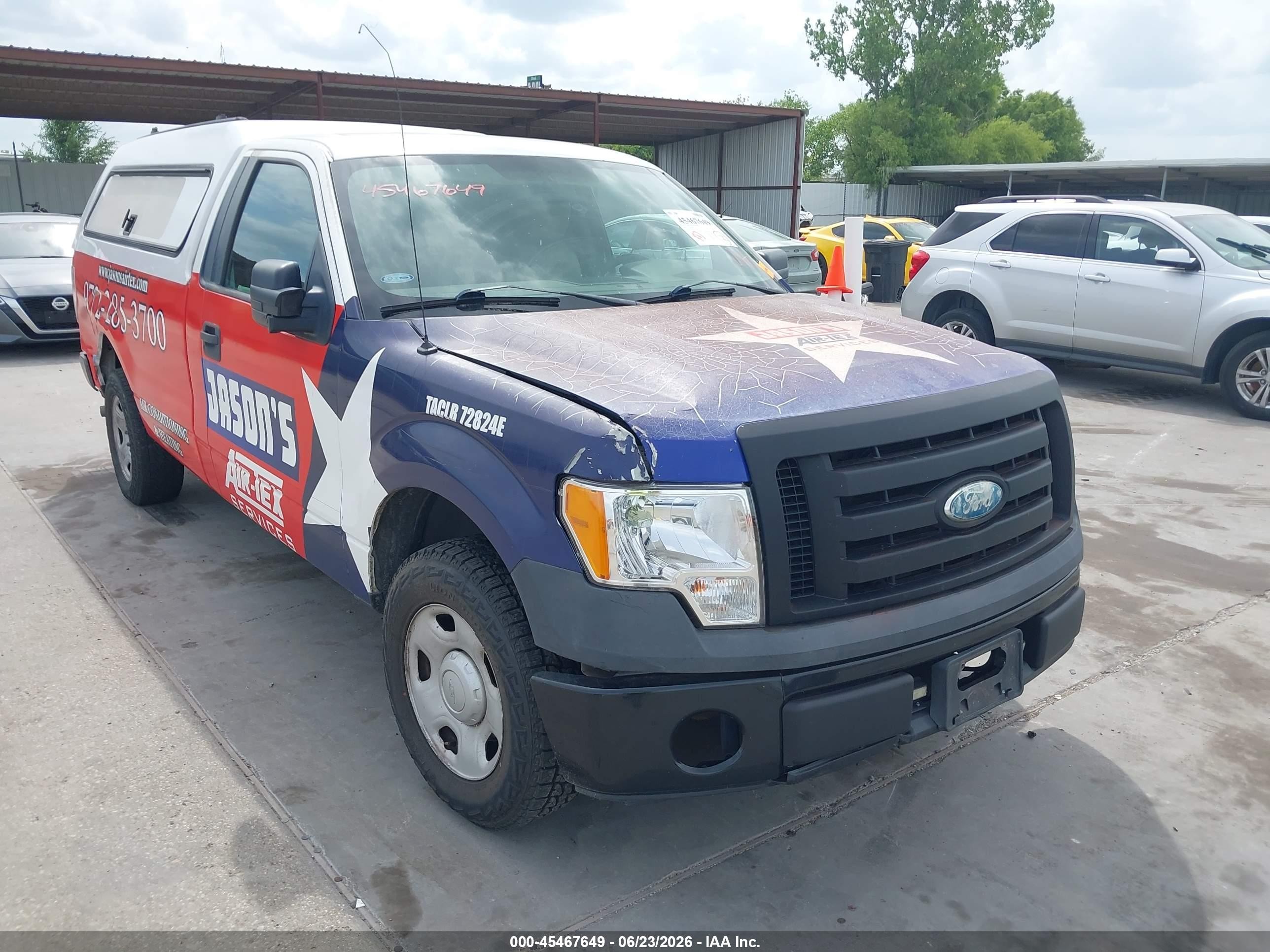 2009 Ford F-150 Stx/xl/xlt/xlt W/midbox Prep Синий vin: 1FTRF12W49KC52073