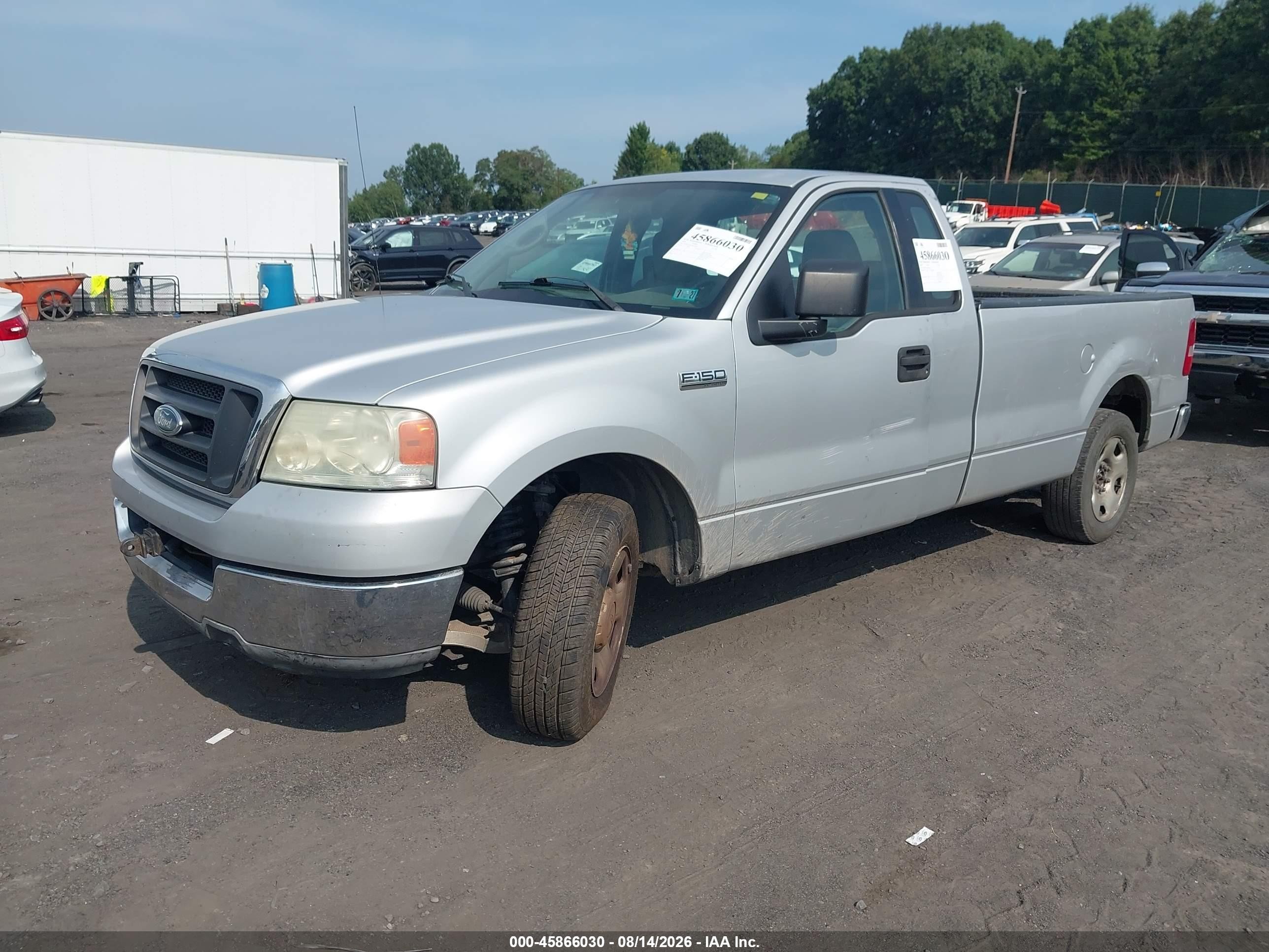 2004 Ford F-150 Stx/xl/xlt Silver vin: 1FTRF12W54NB77925