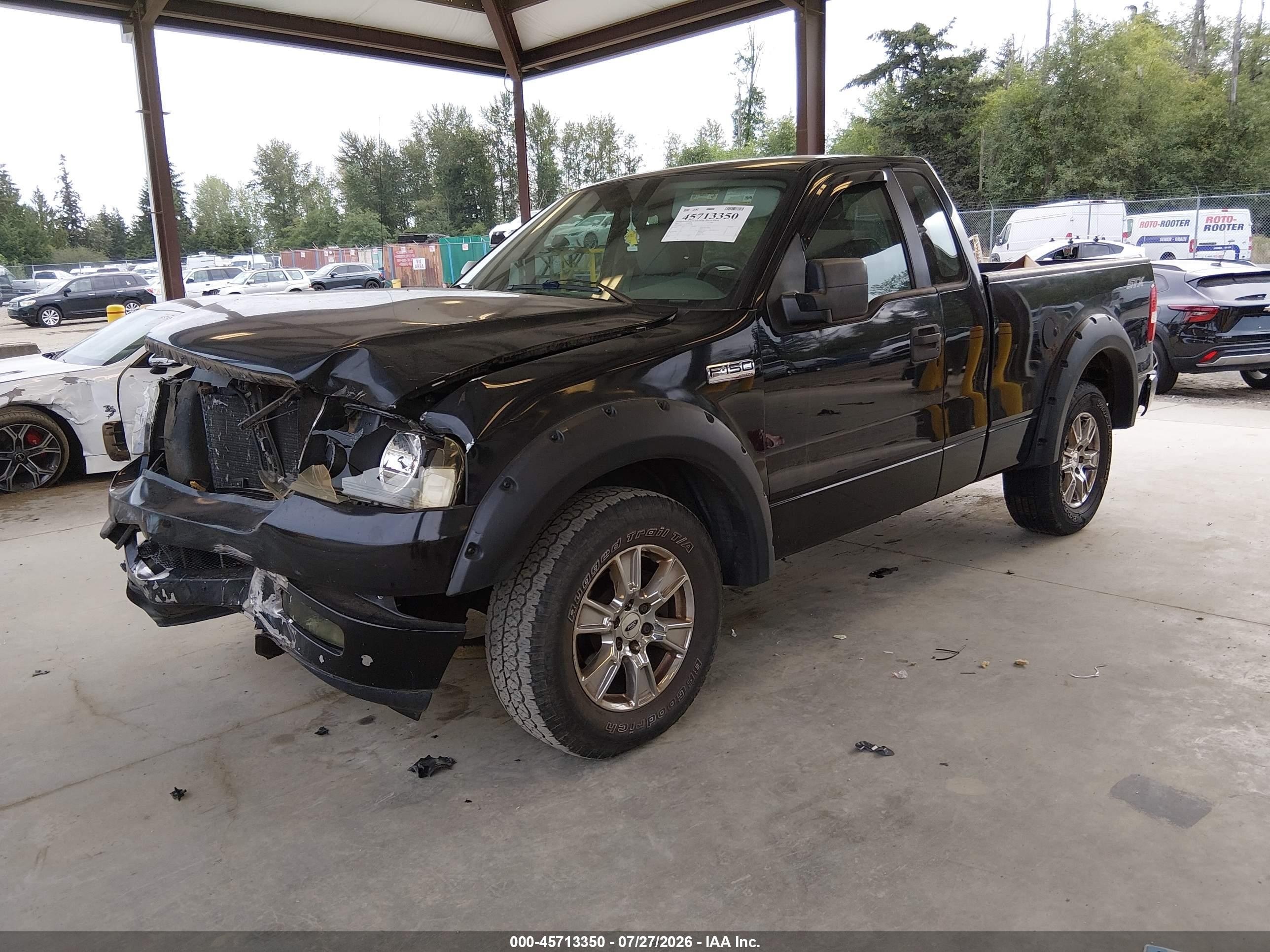 2005 Ford F-150 Stx/xl/xlt Black vin: 1FTRF12W55NA43496