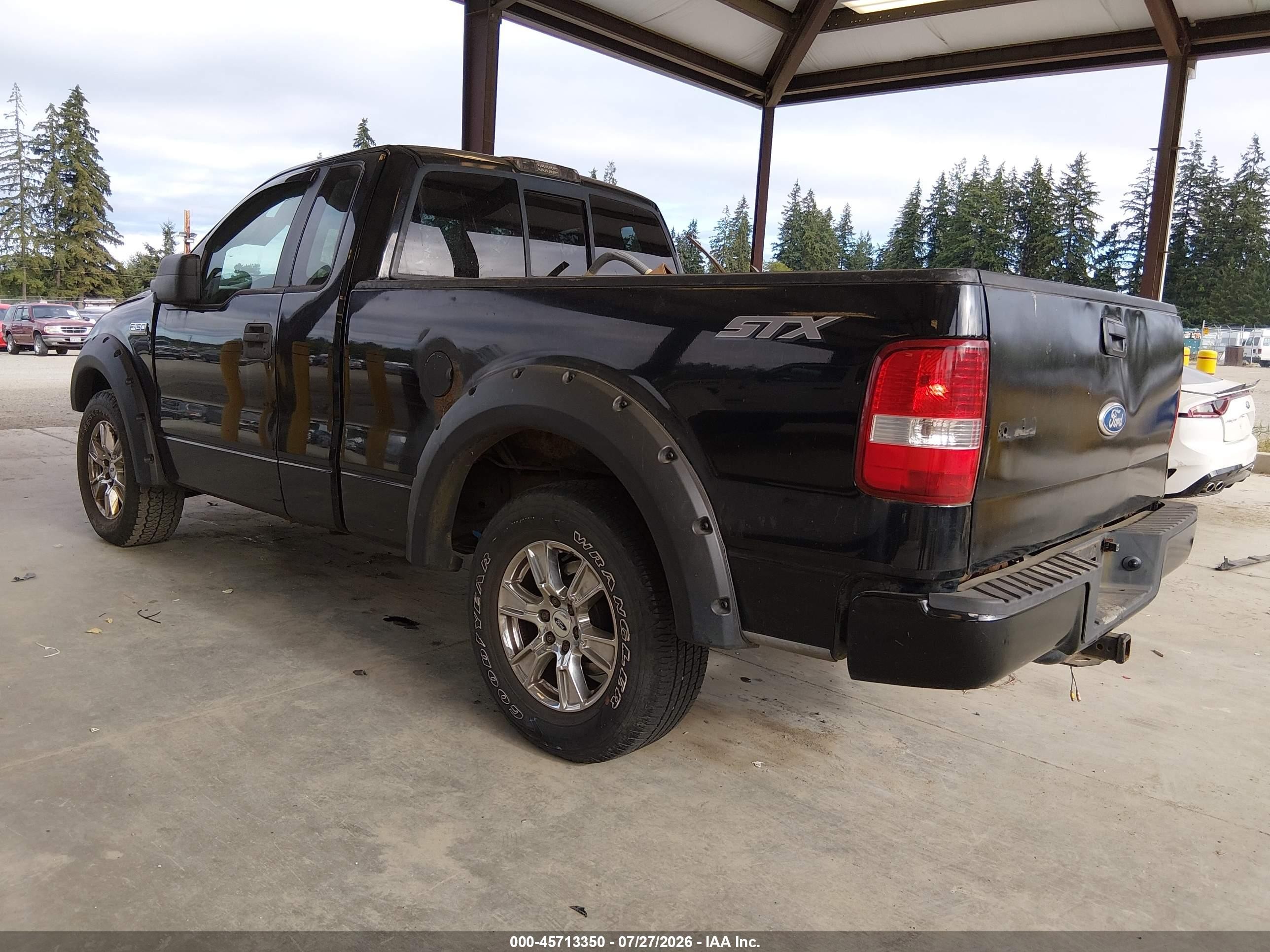 2005 Ford F-150 Stx/xl/xlt Black vin: 1FTRF12W55NA43496