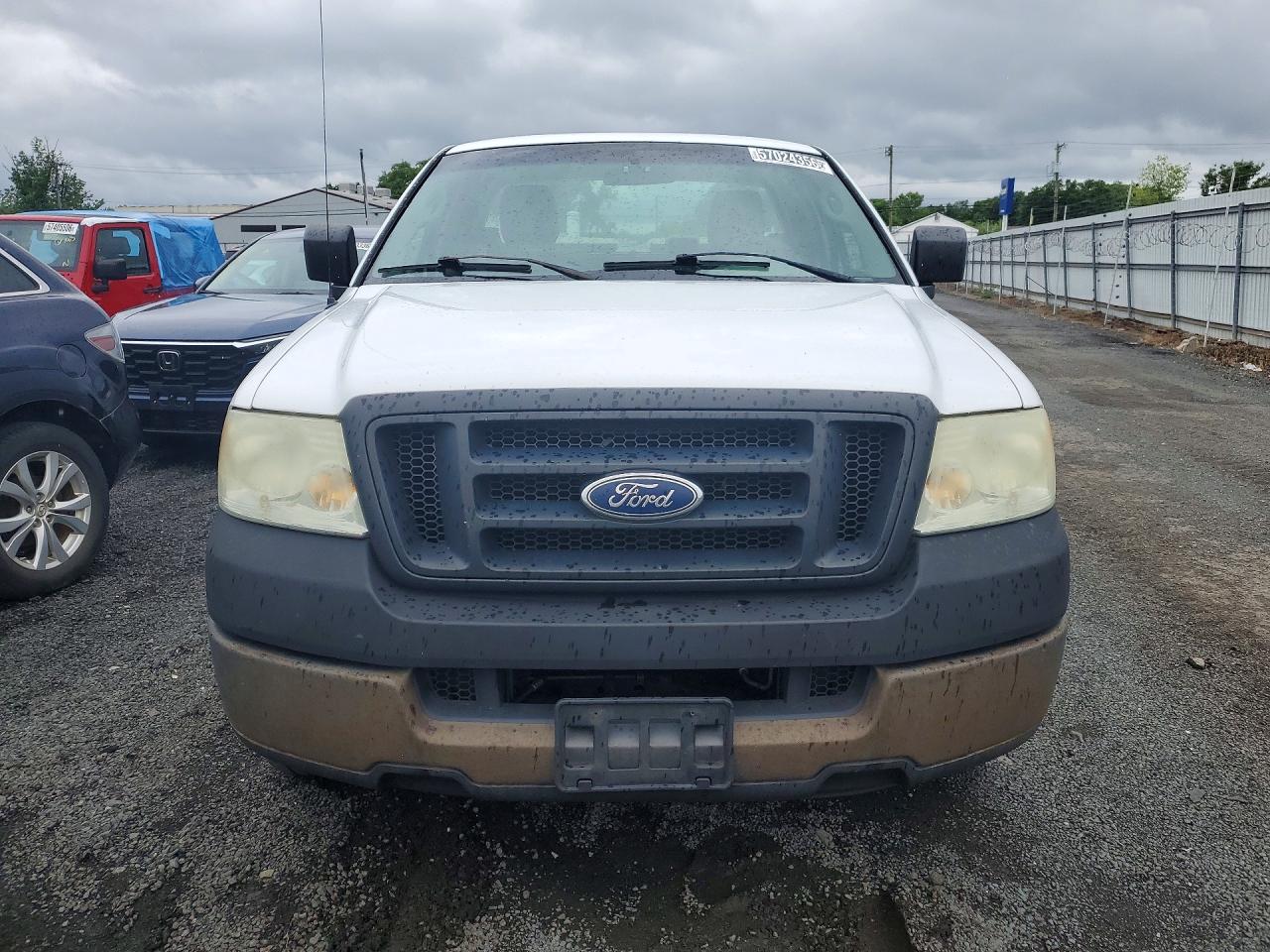 2005 Ford F150 White vin: 1FTRF12W55NB11103