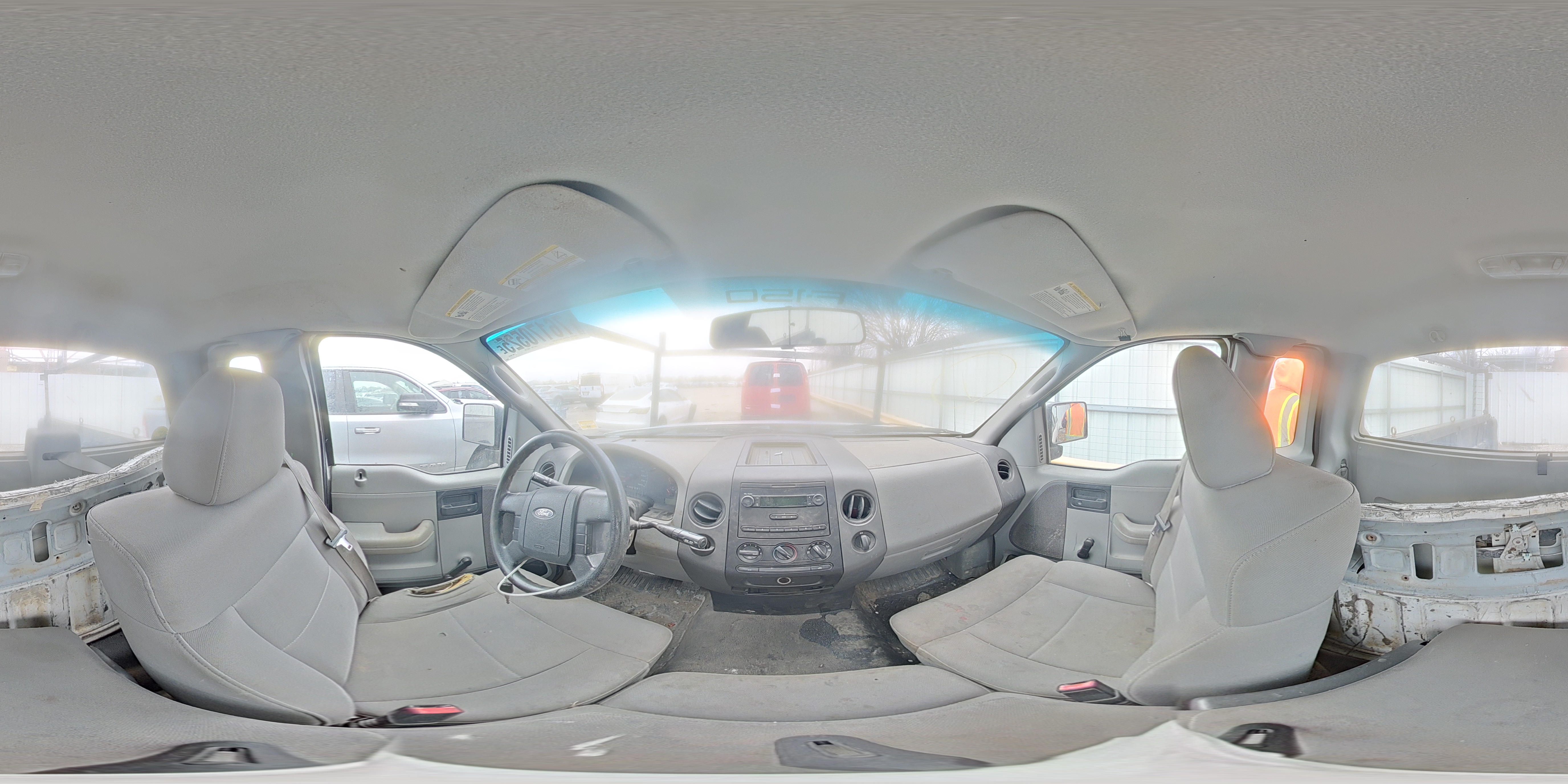 2006 Ford F150 White vin: 1FTRF12W56KD56972