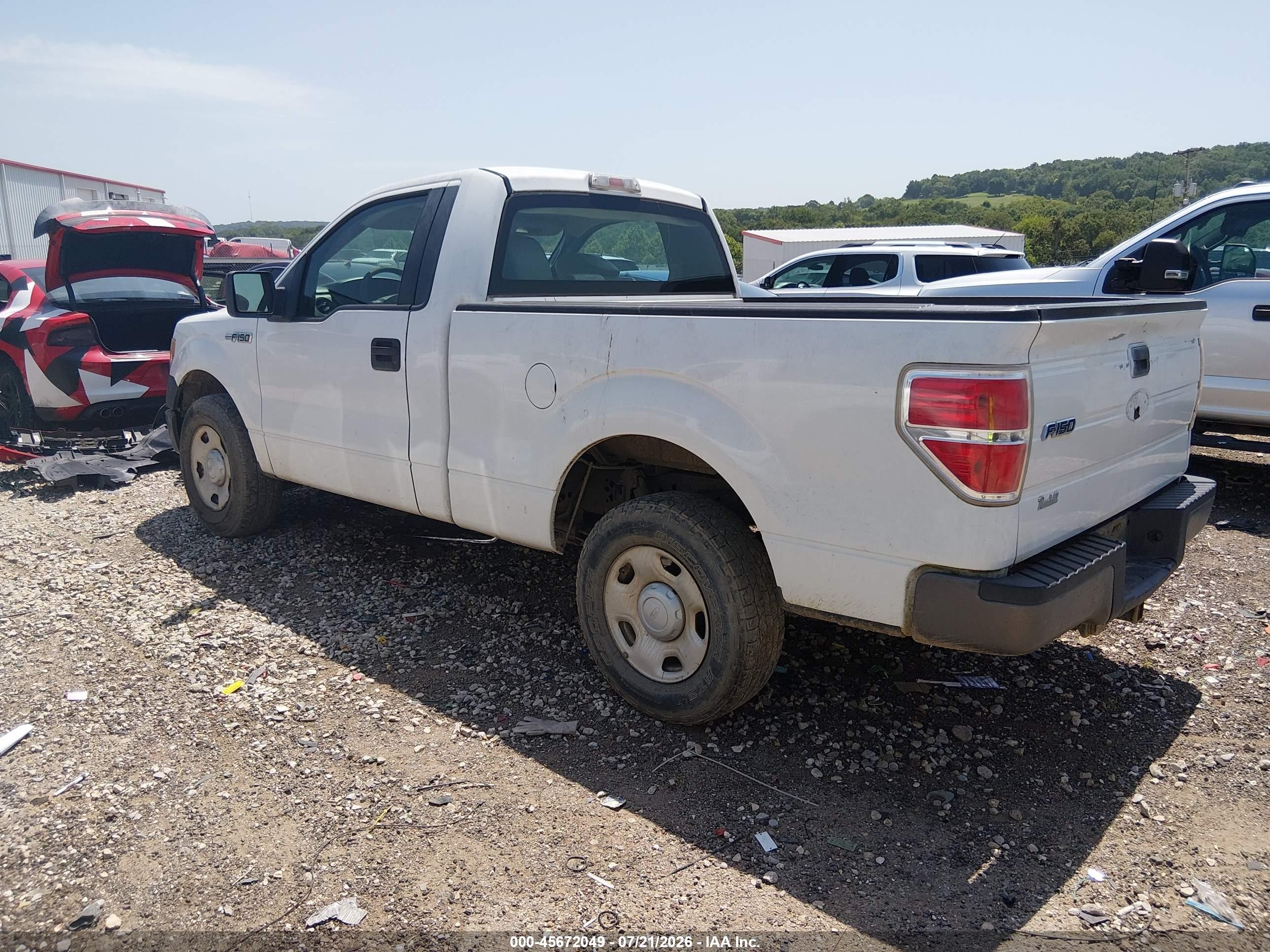 2009 Ford F-150 Stx/xl/xl W/midbox Prep/xlt/xlt W/midbox Prep Белый vin: 1FTRF12W59KC60893