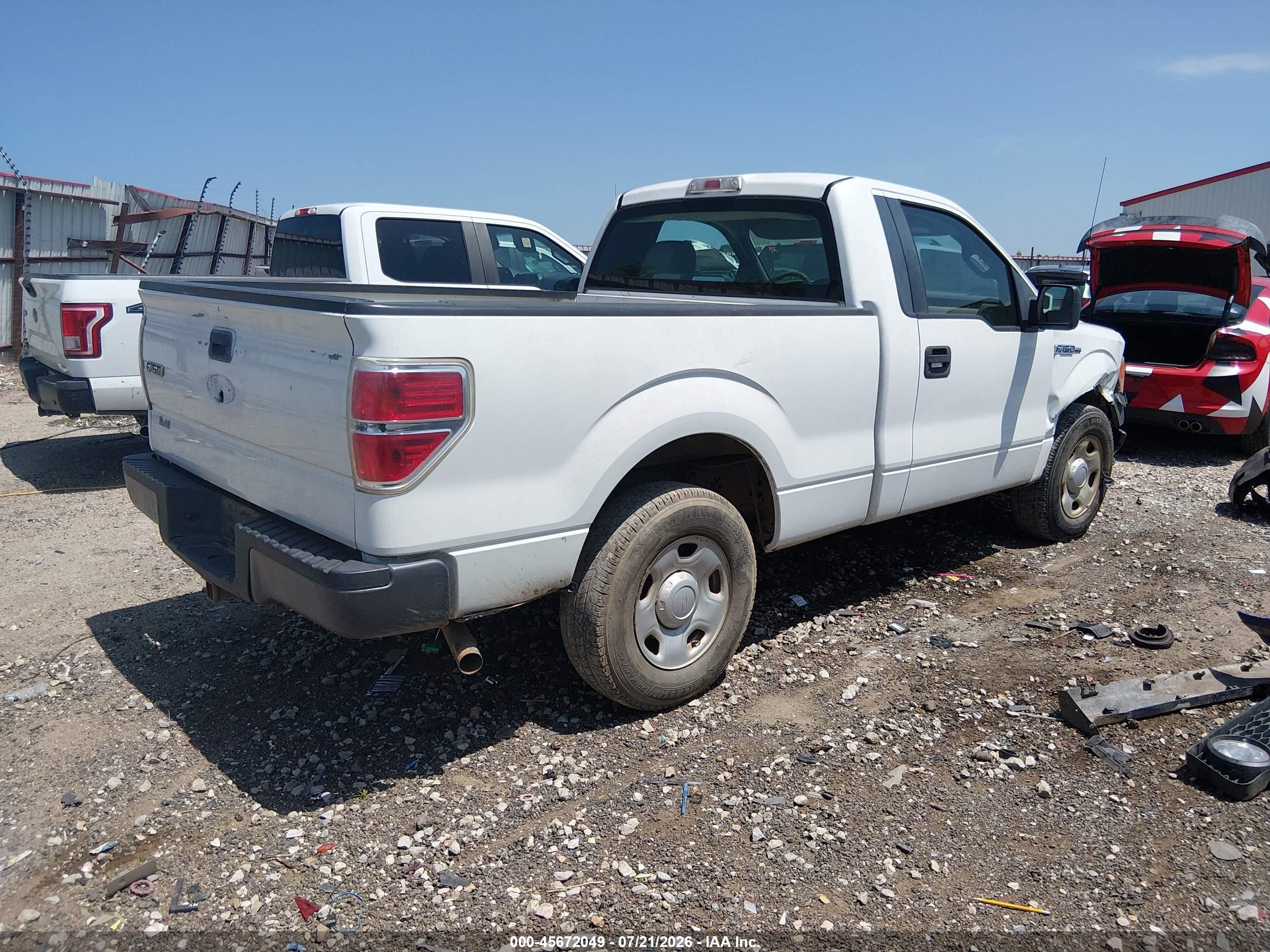 2009 Ford F-150 Stx/xl/xl W/midbox Prep/xlt/xlt W/midbox Prep Белый vin: 1FTRF12W59KC60893
