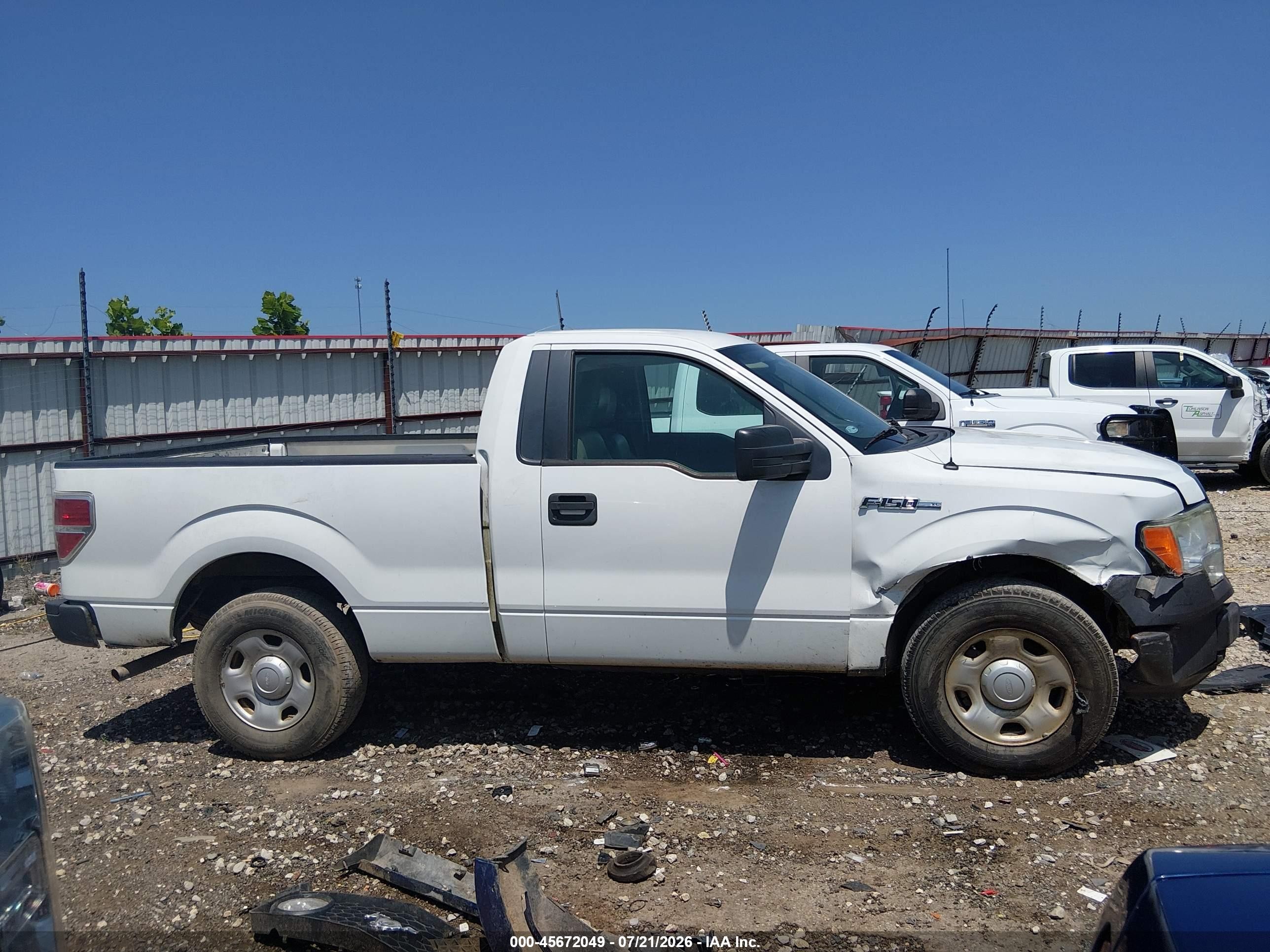 2009 Ford F-150 Stx/xl/xl W/midbox Prep/xlt/xlt W/midbox Prep Белый vin: 1FTRF12W59KC60893